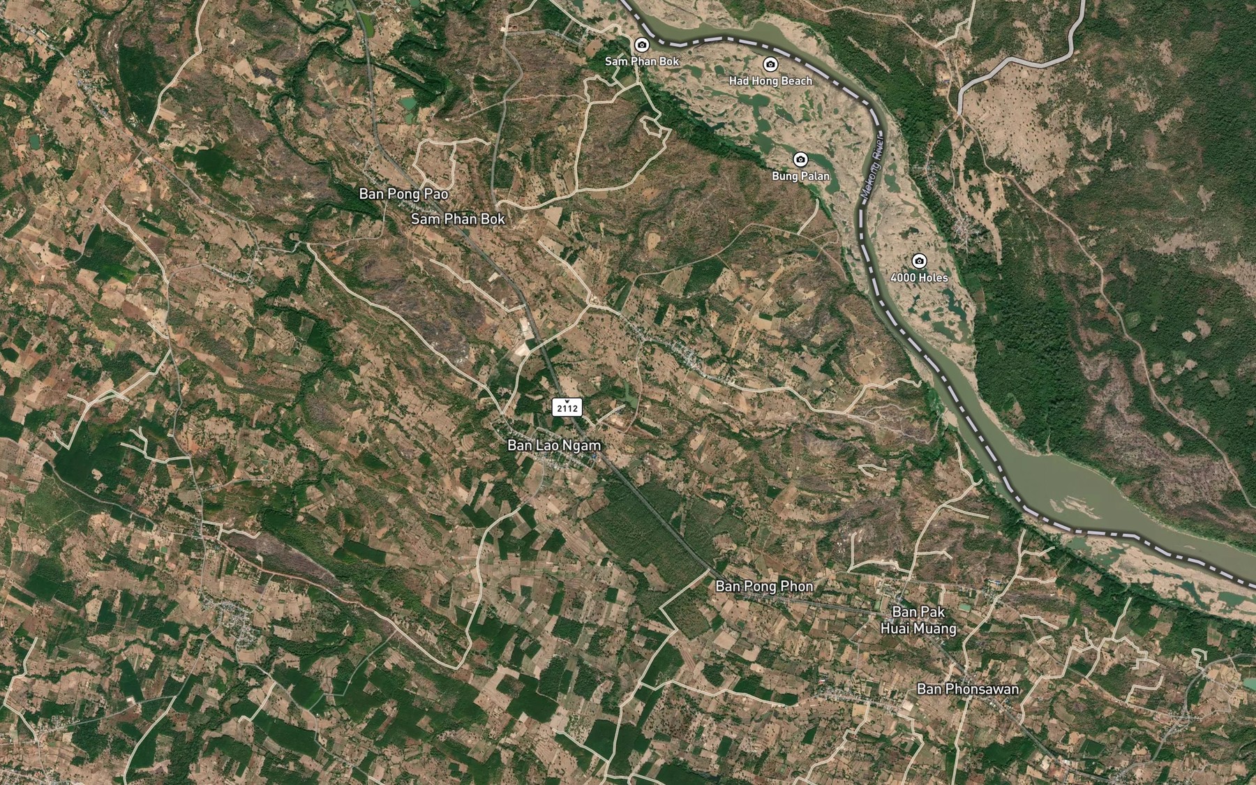 Satellite map of the Ang Kep Nam Huai Rong Daeng