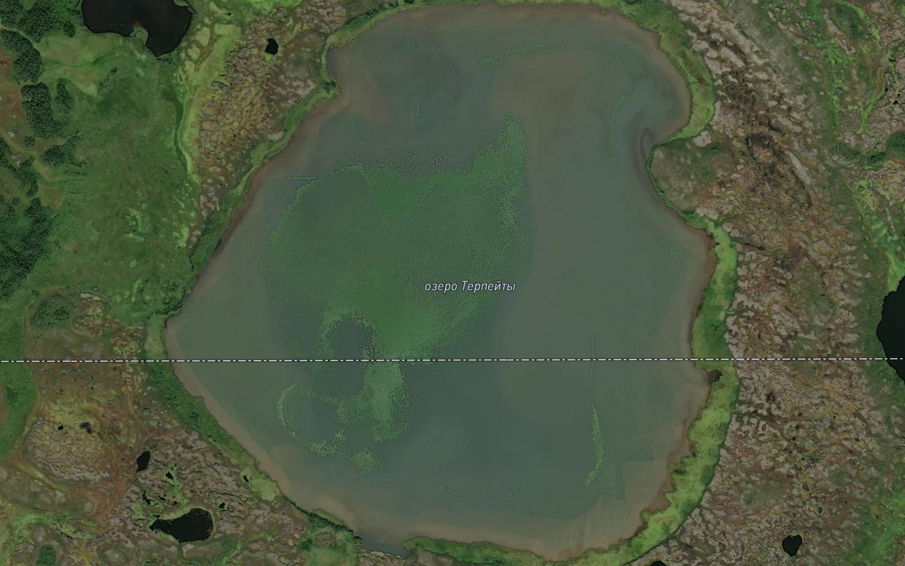 Satellite map of the Ozero Terpeyty