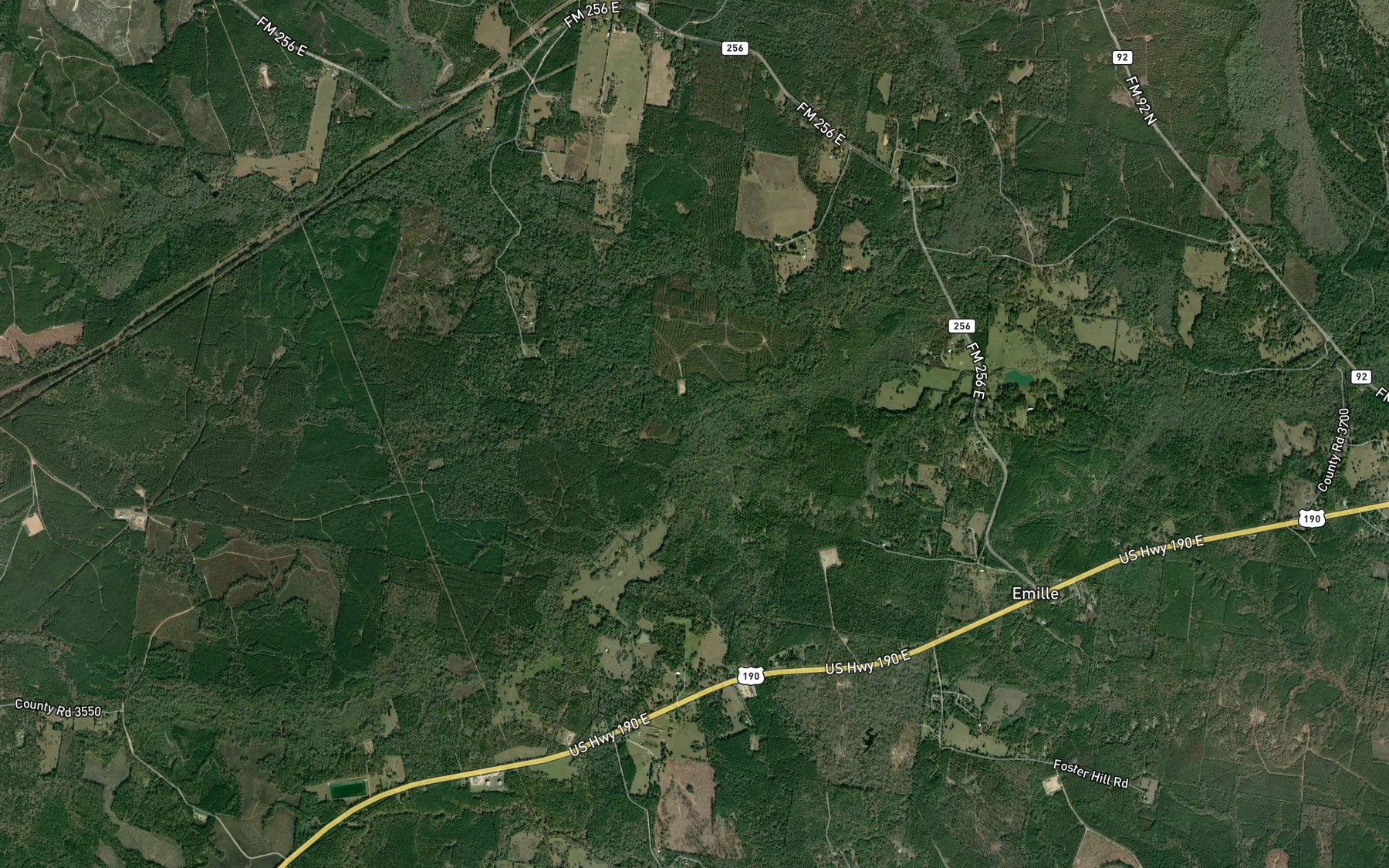 Satellite map of the Dry Creek