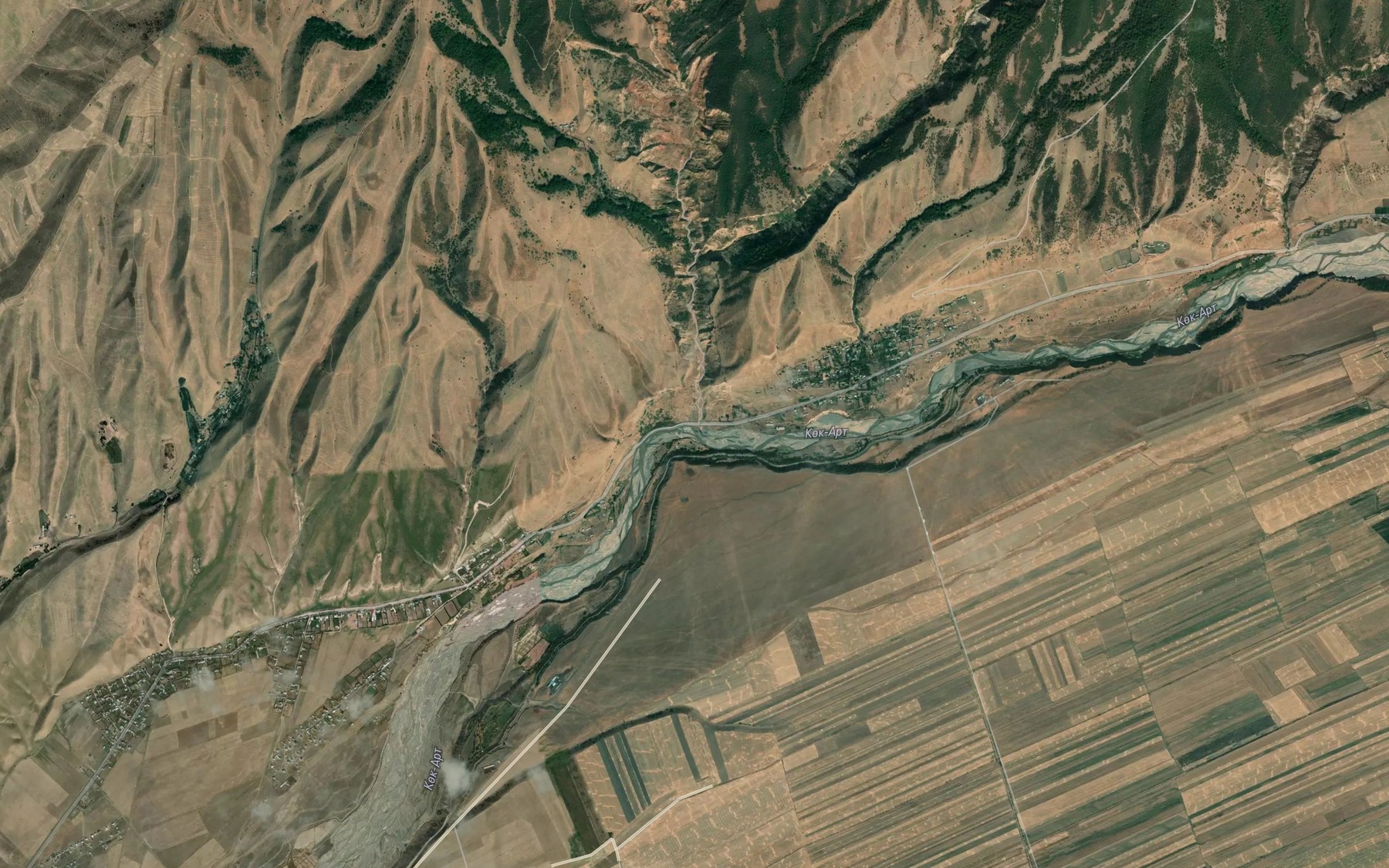 Satellite map of the Chong-Ortok