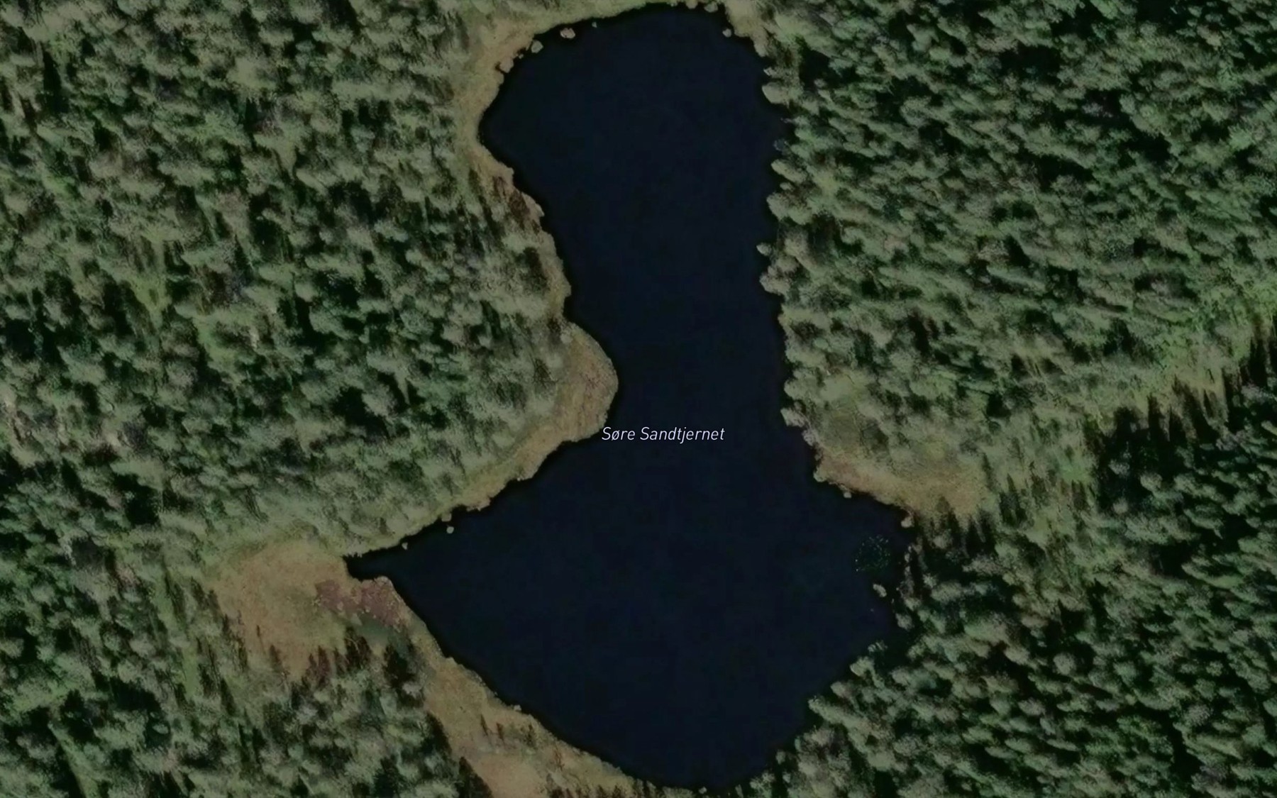 Satellite map of the Sondre Sandtjernet