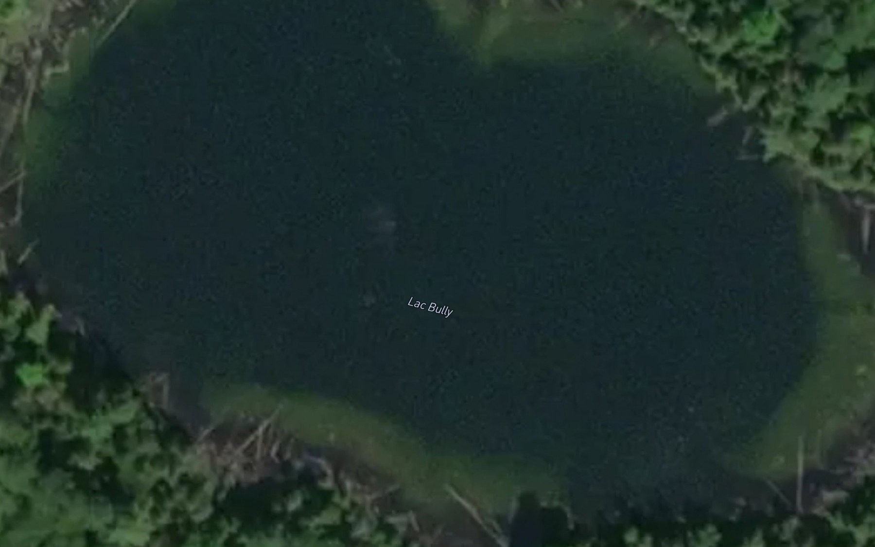 Satellite map of the Lac Bully