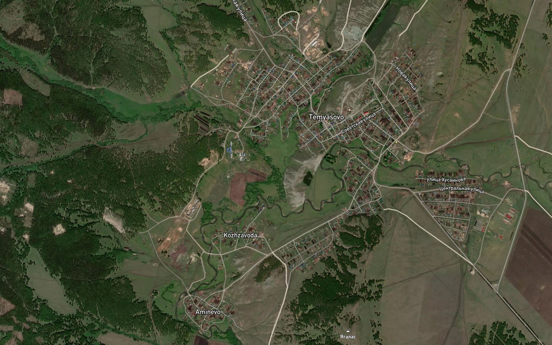 Satellite map of the Talatshi