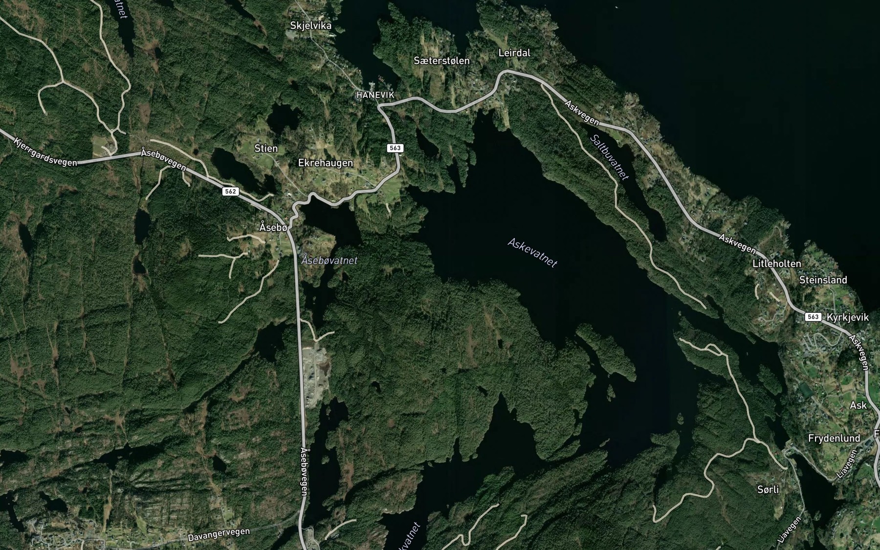 Satellite map of the Hatlevik