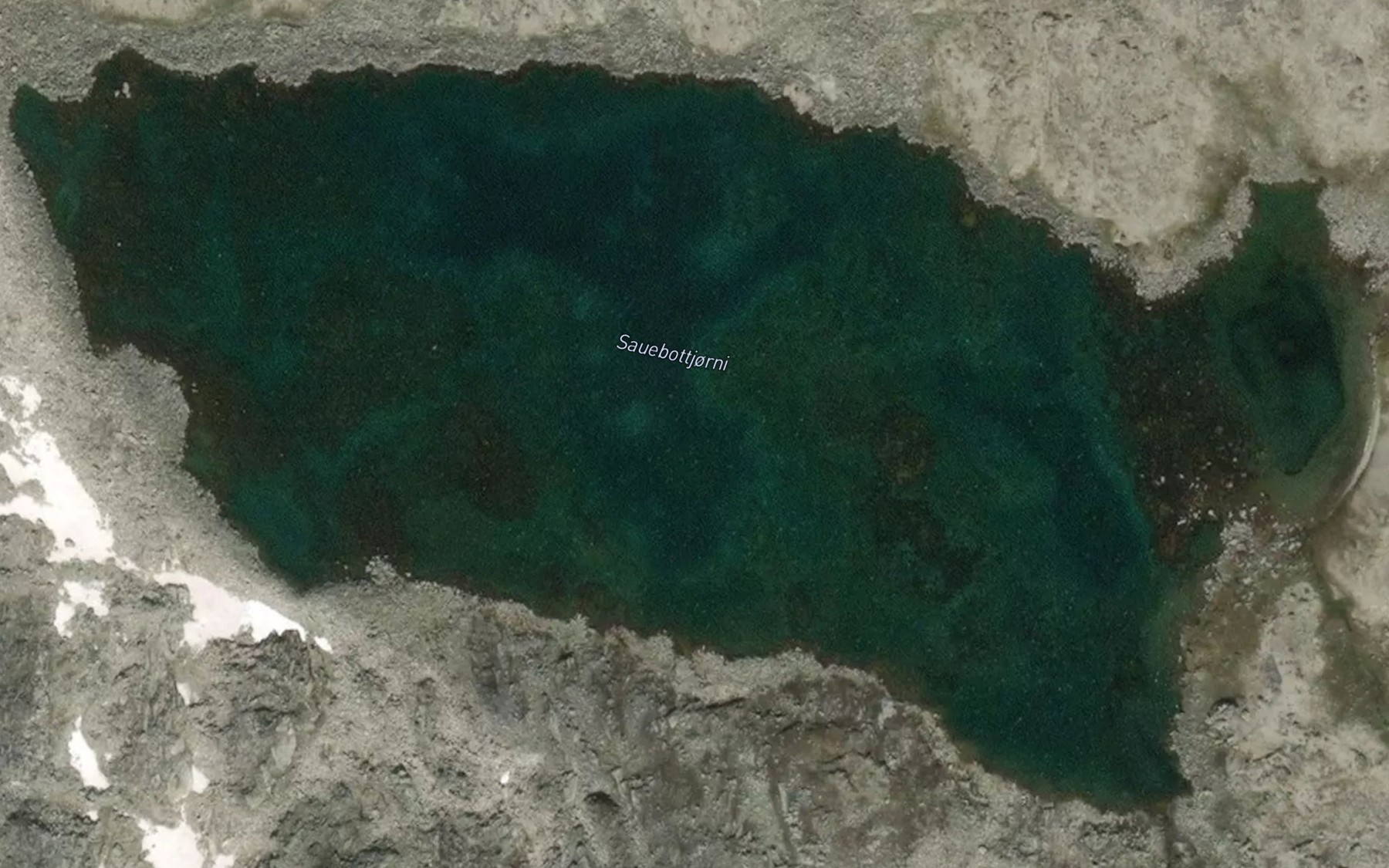 Satellite map of the Sauebottjorni