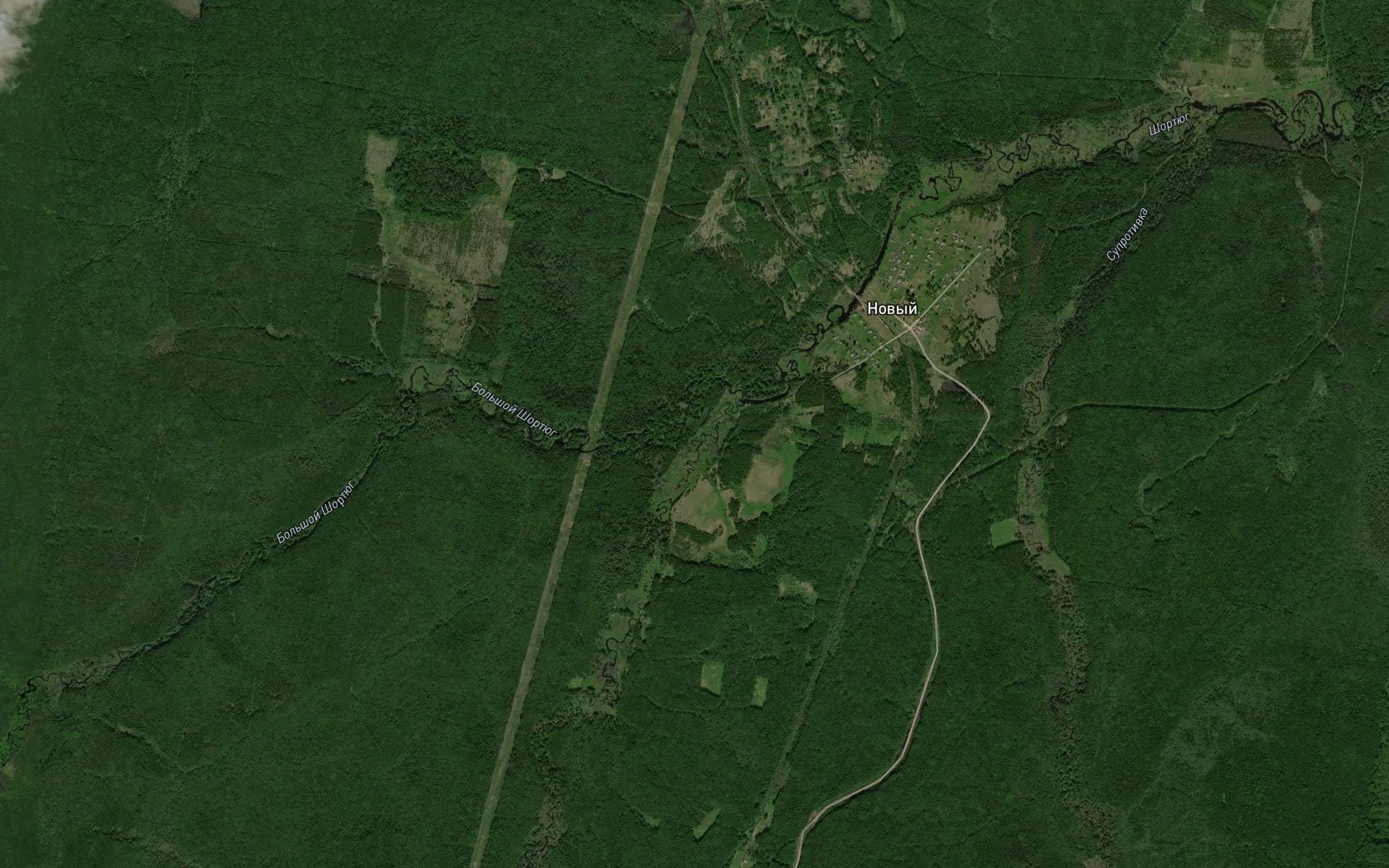 Satellite map of the Bol'shoy Shortyug