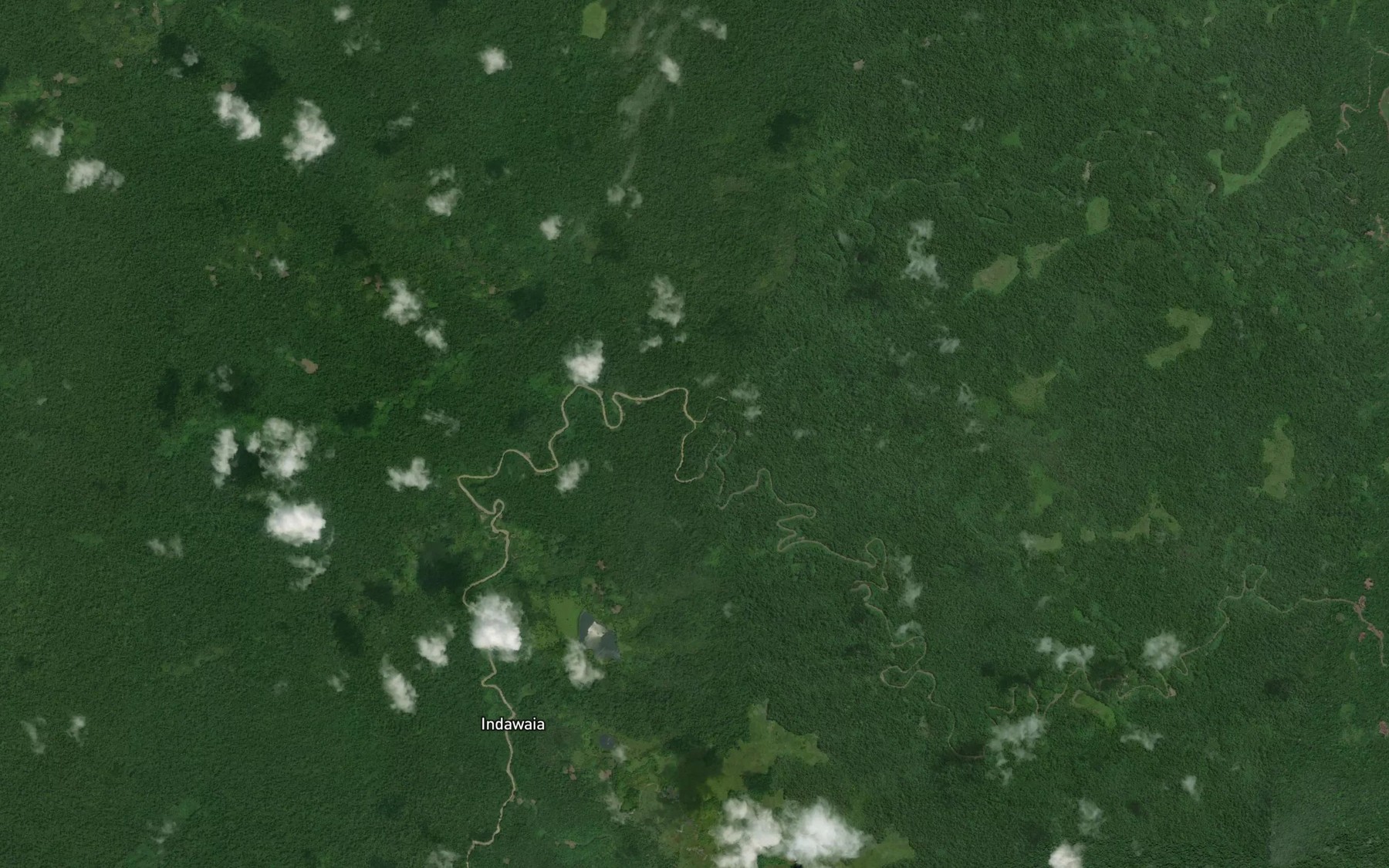 Satellite map of the Aingurum River
