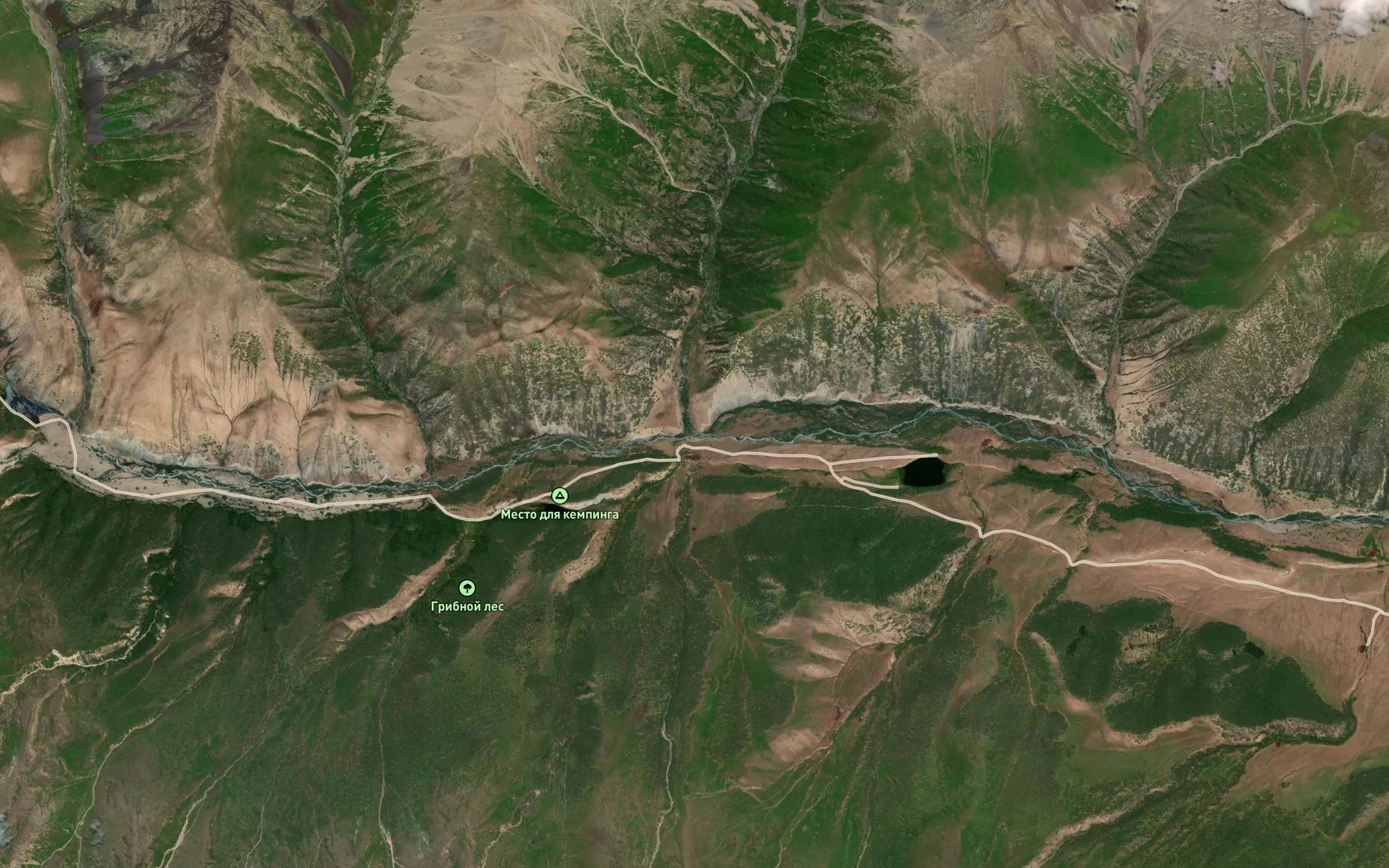 Satellite map of the Karachin