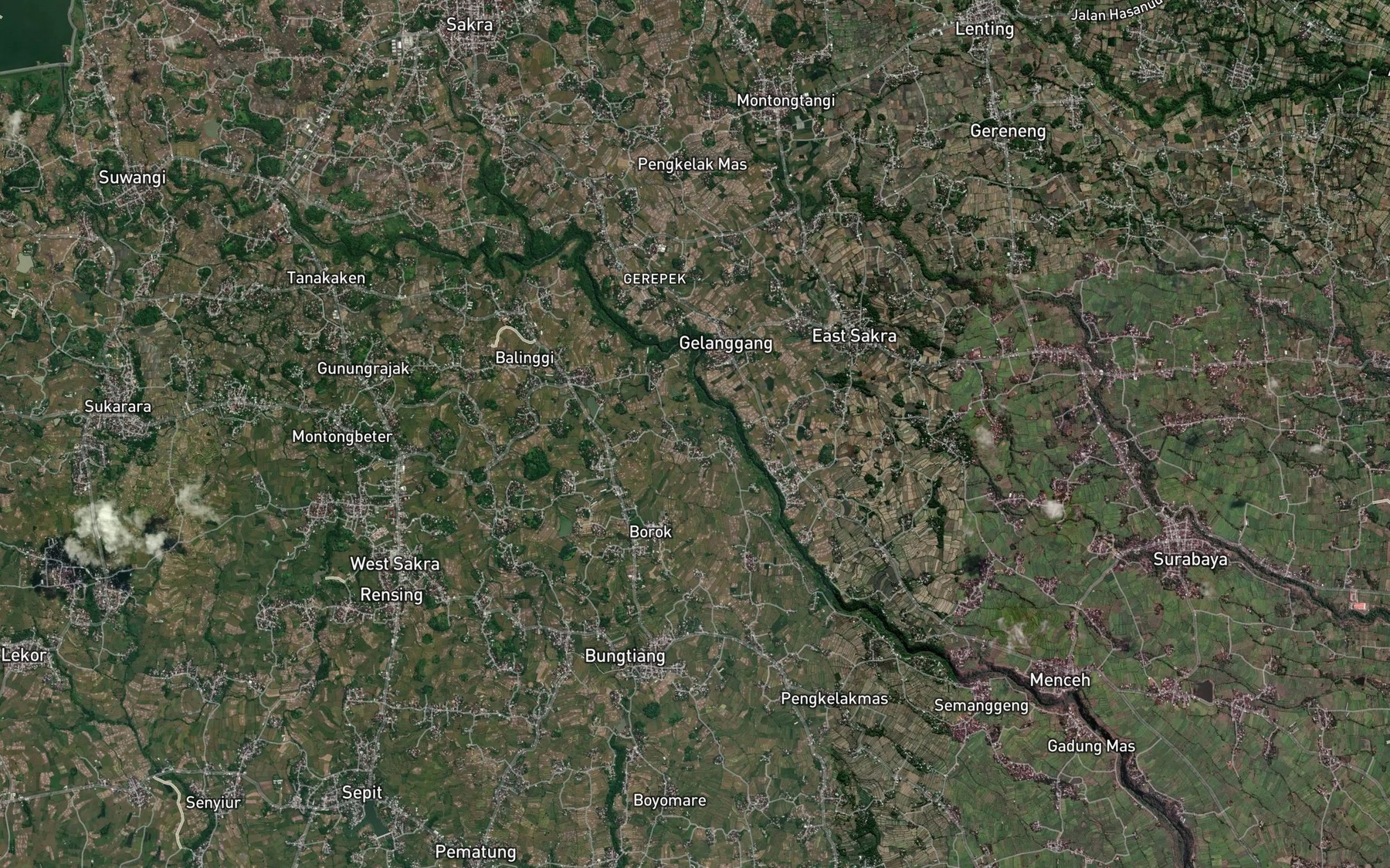 Satellite map of the Embung Kondak