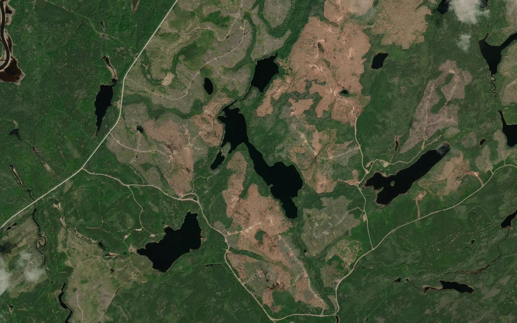 Satellite map of the Ramlin Lake