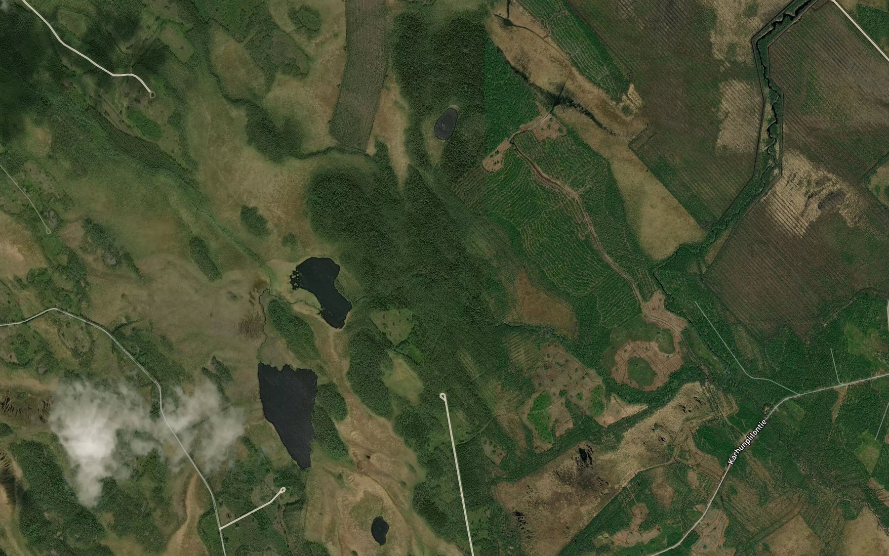 Satellite map of the Kivestonpuro
