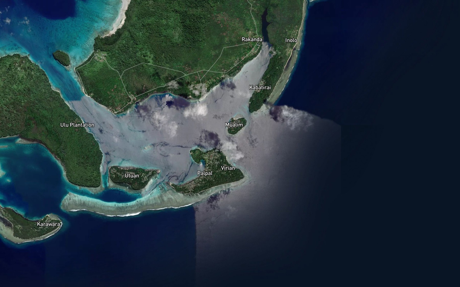 Satellite map of the Levingon Passage