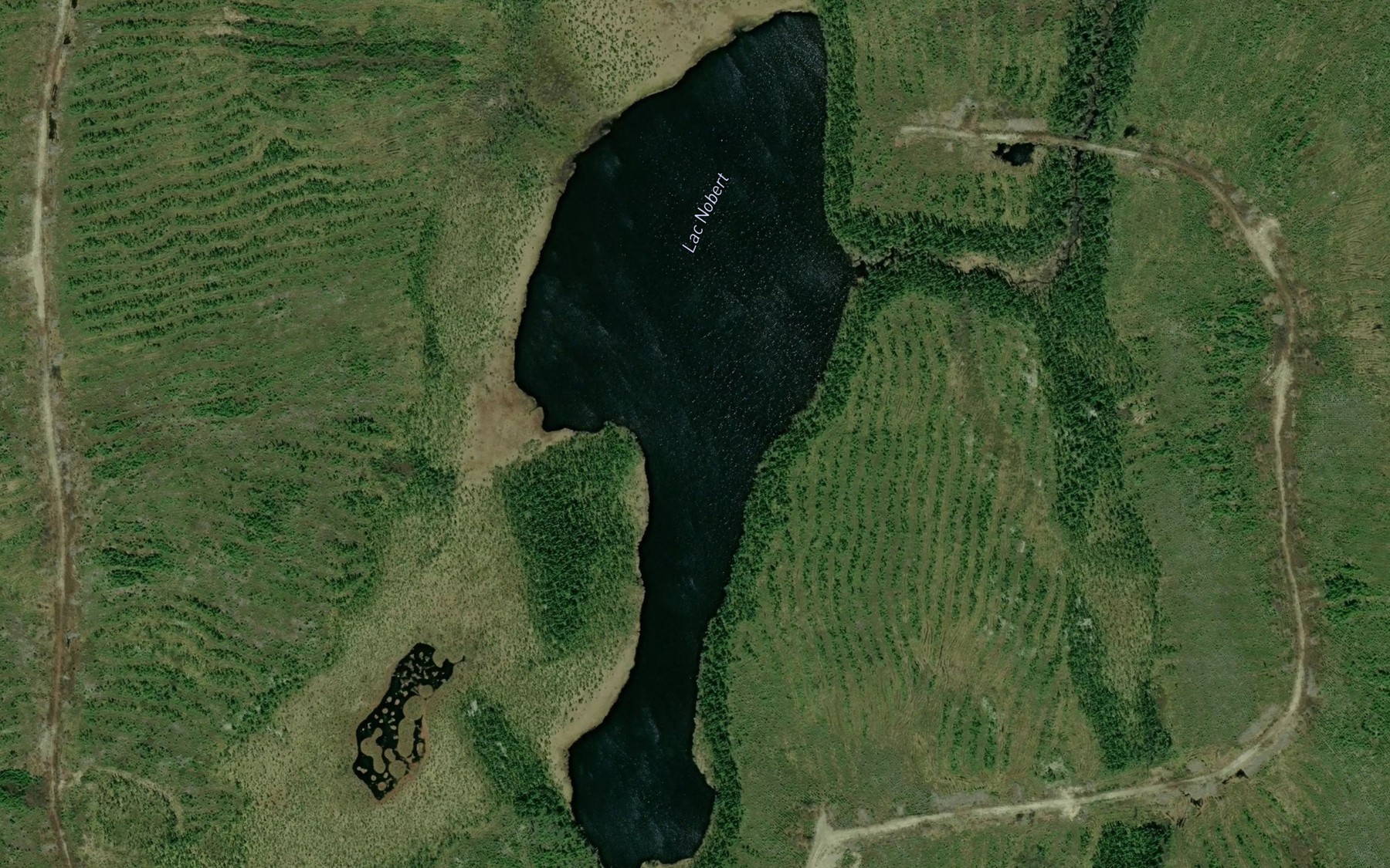 Satellite map of the Lac Nobert