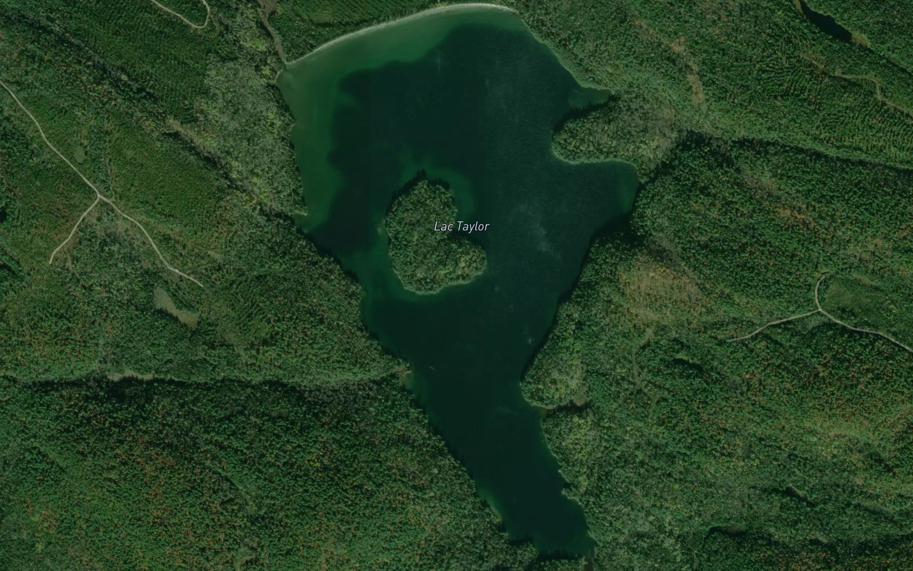 Satellite map of the Lac Taylor