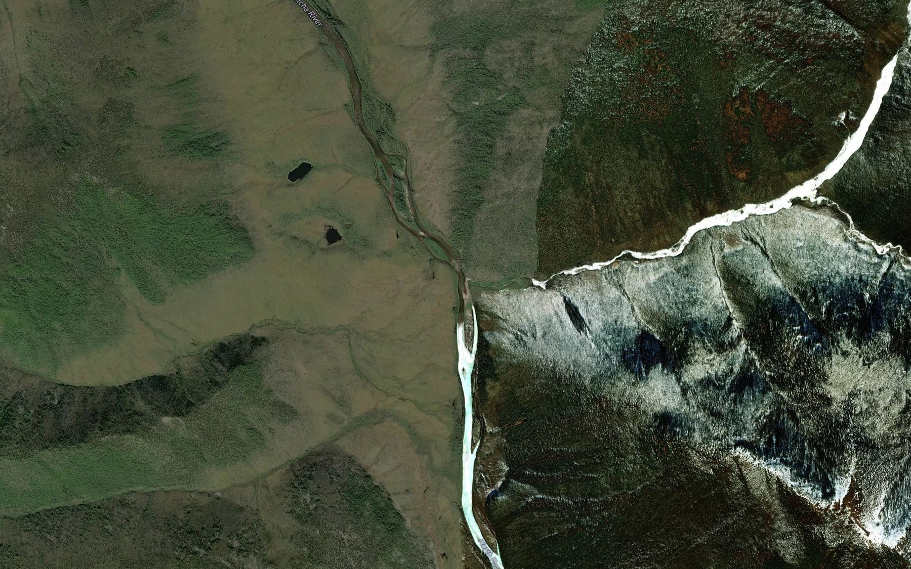 Satellite map of the Little Granite Creek