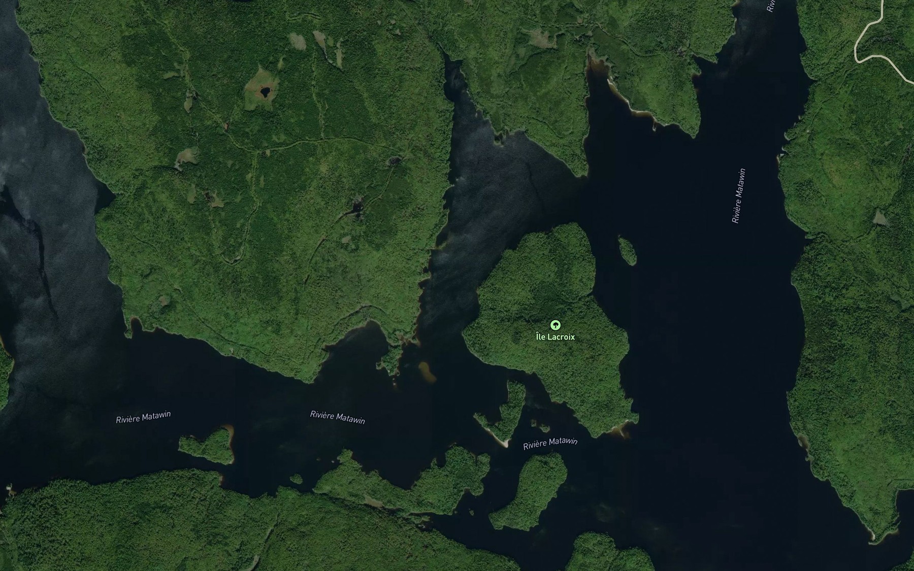 Satellite map of the Passe Lacroix