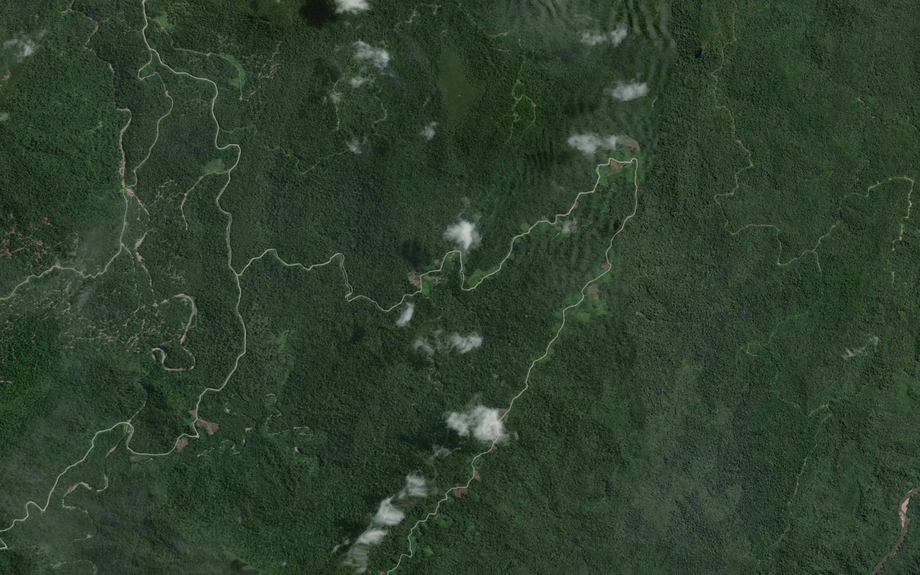 Satellite map of the Sungai Awei