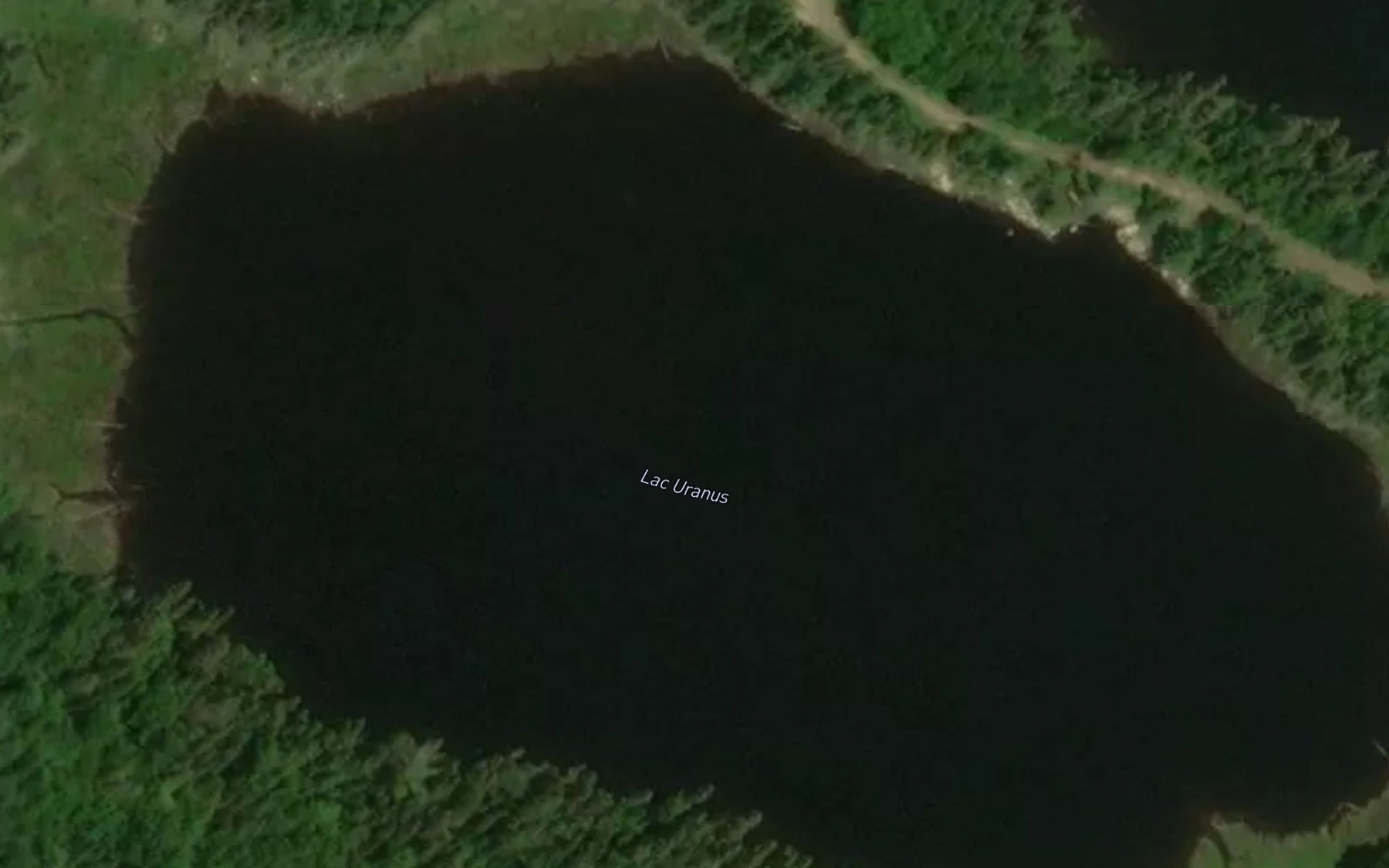 Satellite map of the Lac Uranus