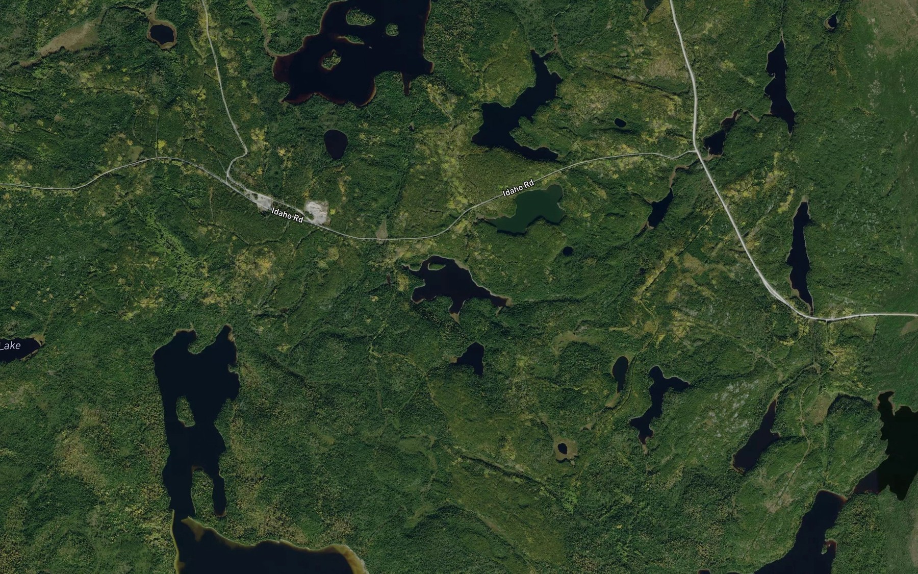 Satellite map of the Girvin Lake