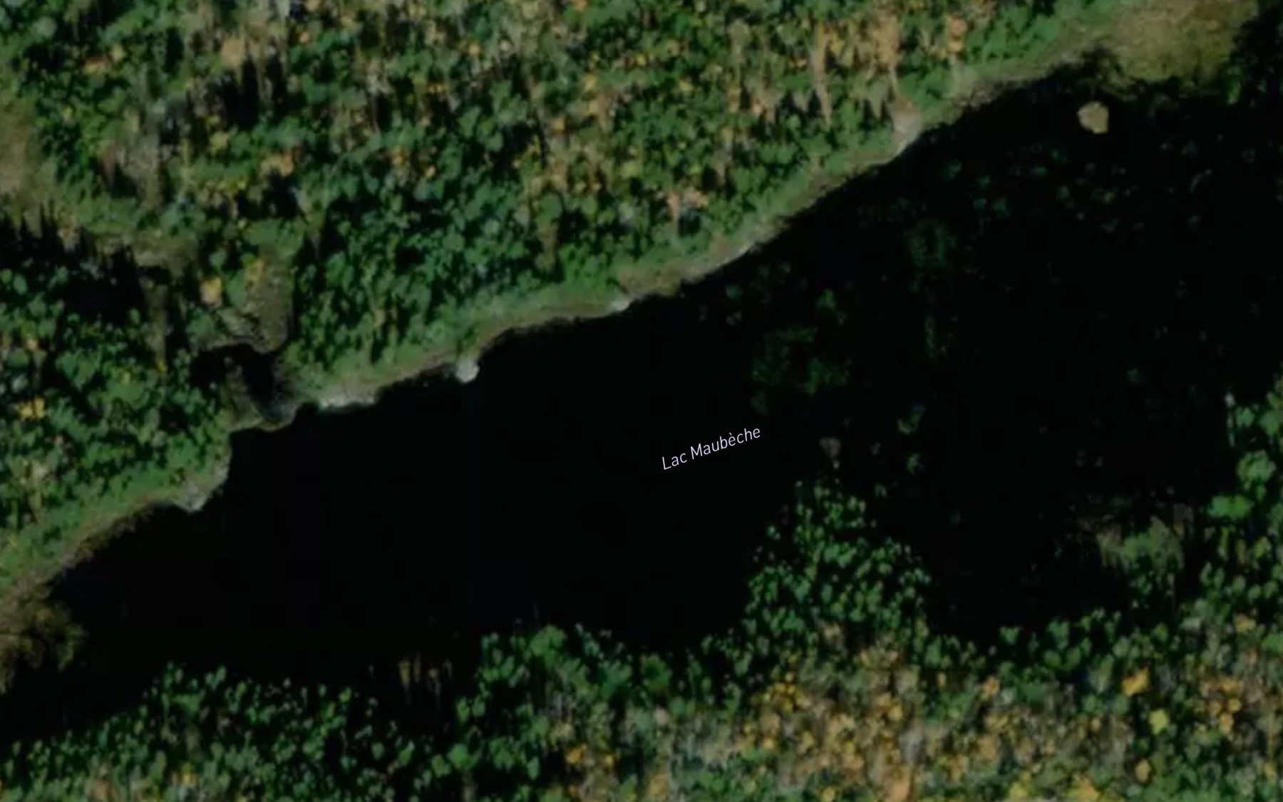 Satellite map of the Lac Maubeche