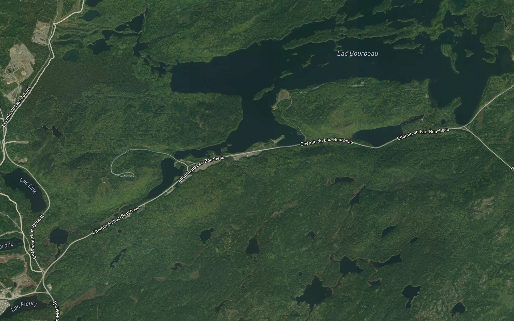 Satellite map of the Baie du Cran Penche