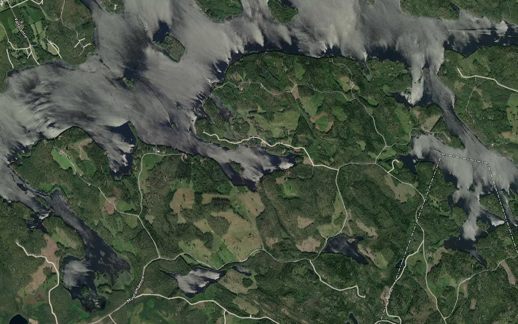 Satellite map of the Huuhtlahti
