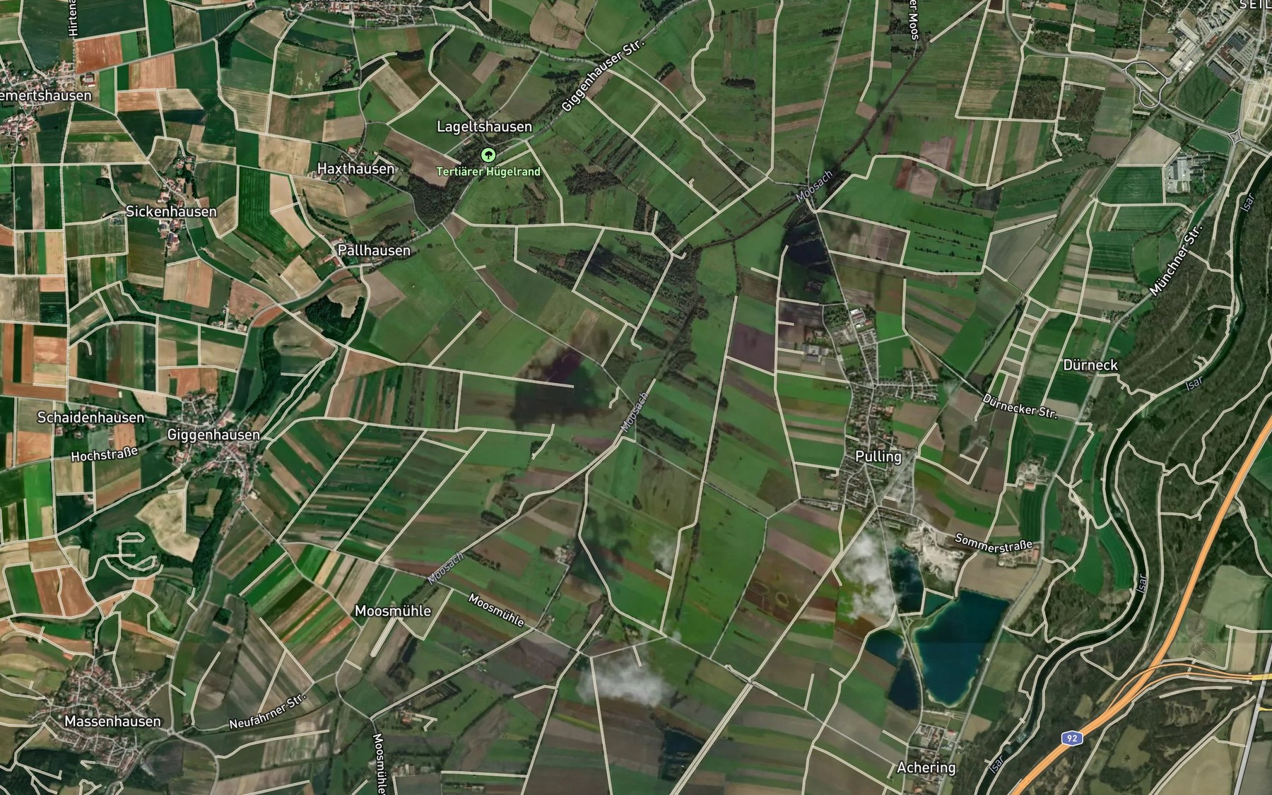 Satellite map of the Galgenbach