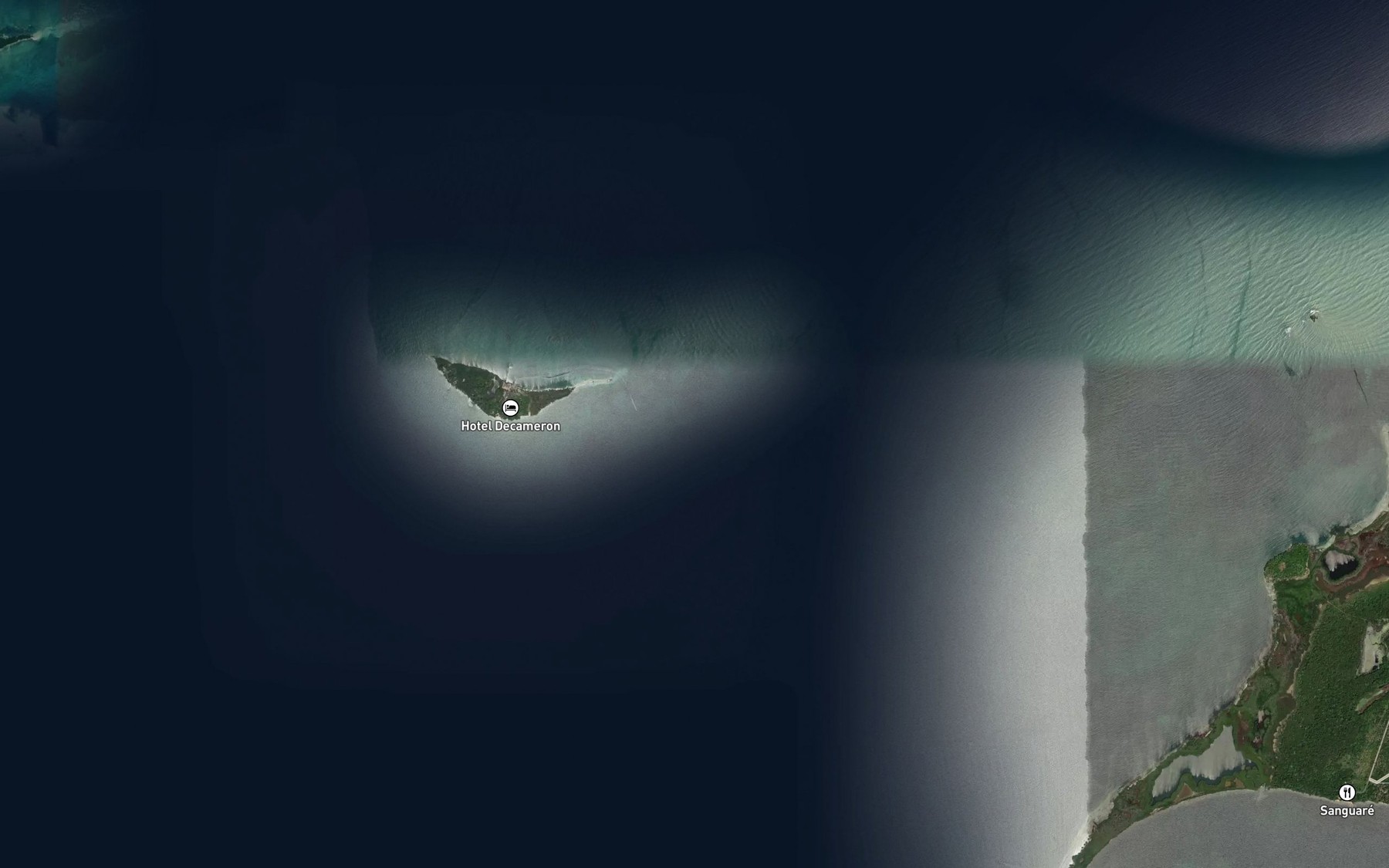 Satellite map of the Canal Salamanquilla