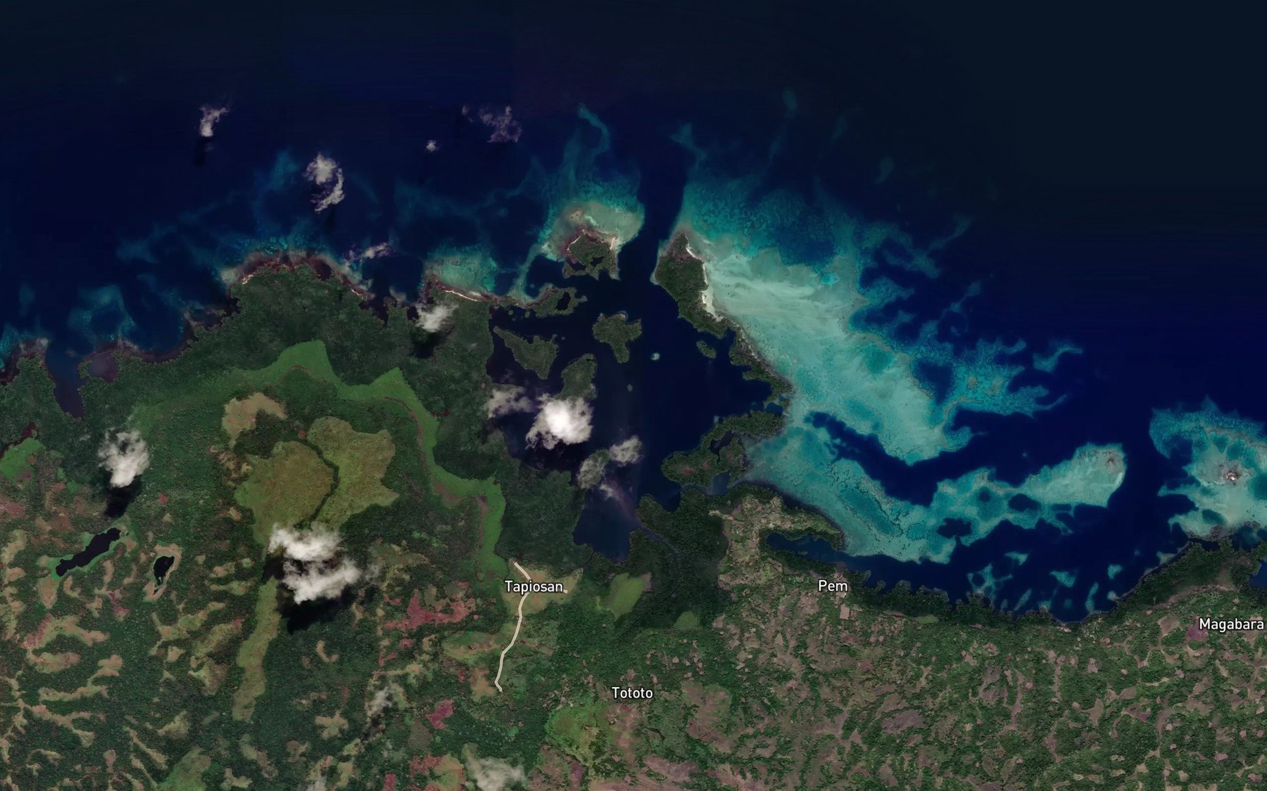 Satellite map of the Posa Posa Harbour