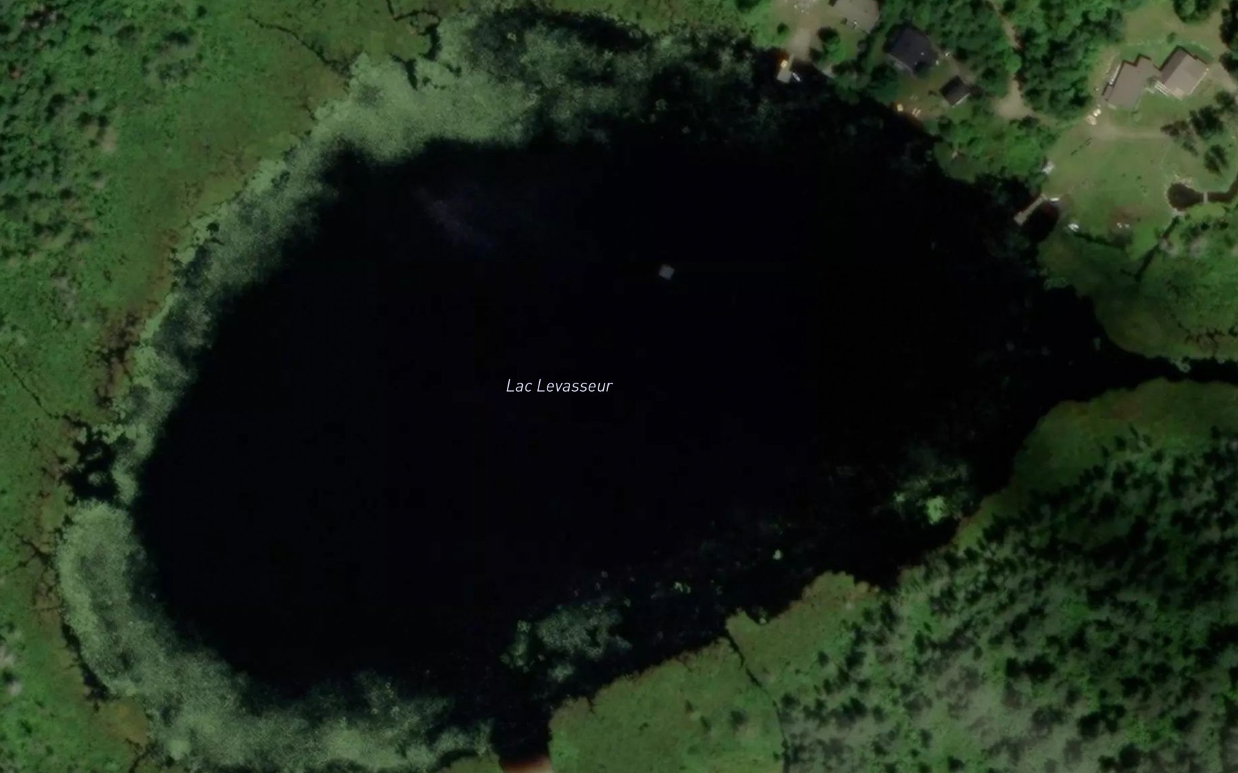 Satellite map of the Lac Levasseur