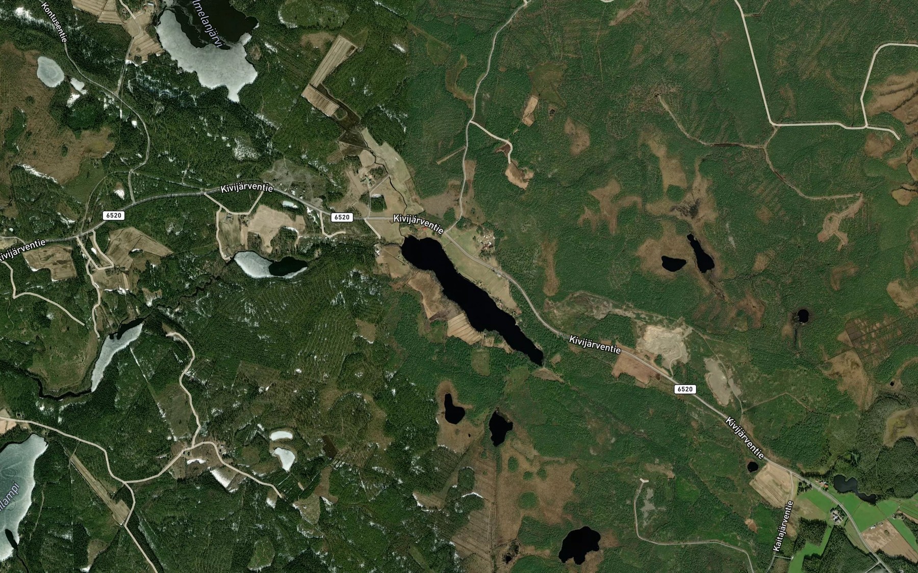 Satellite map of the Kuusjarvi
