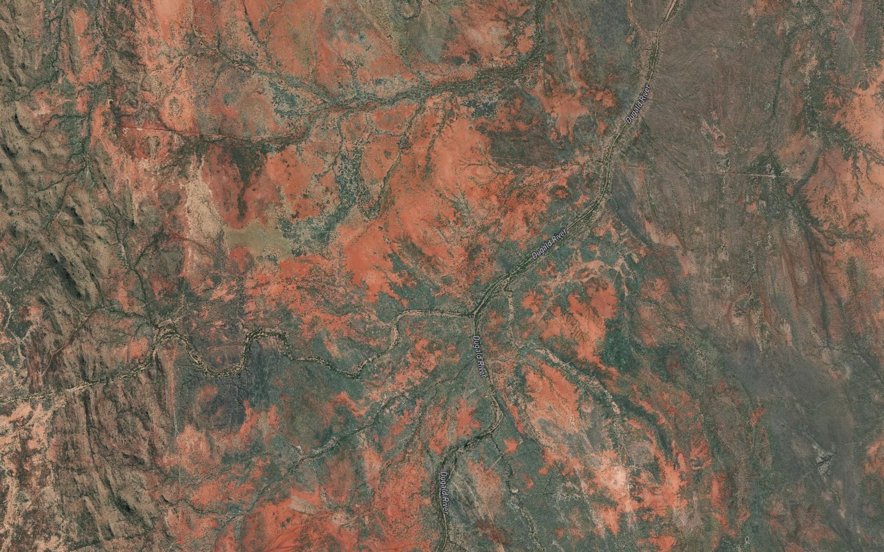 Satellite map of the Cleanskin Creek