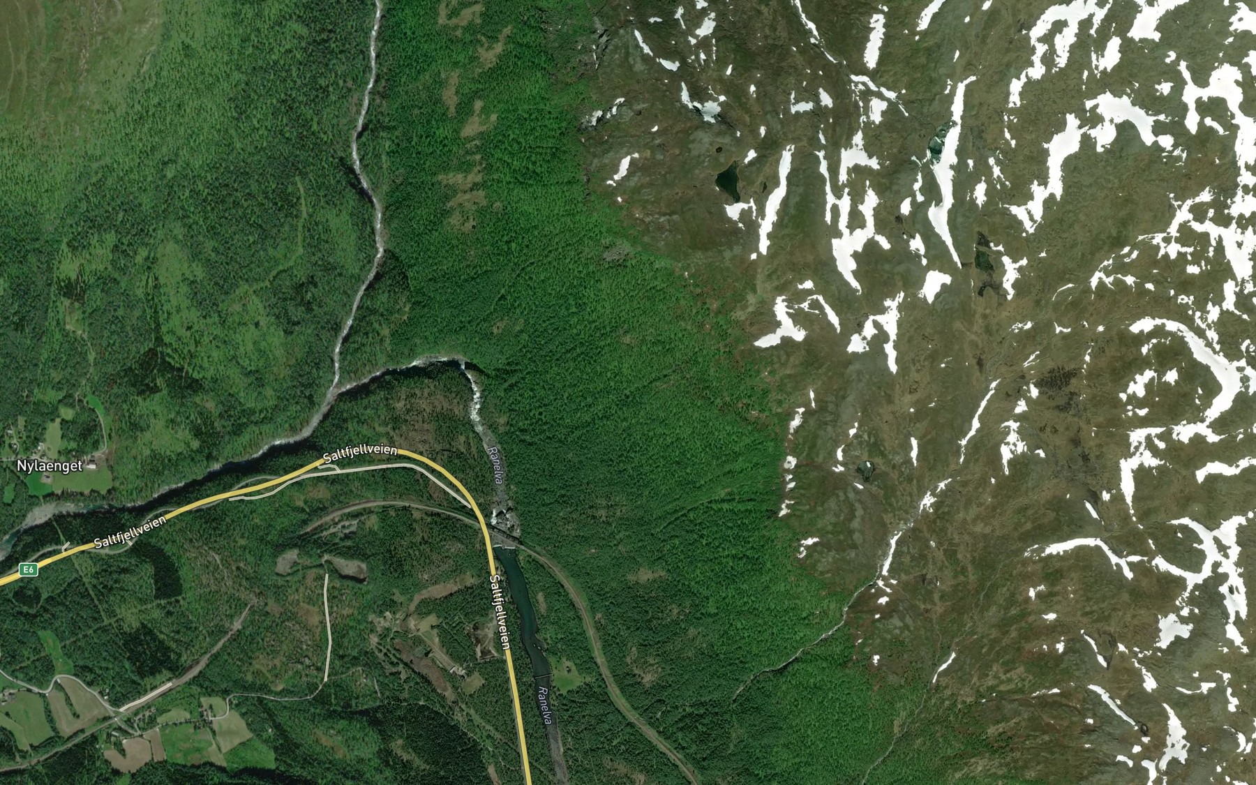 Satellite map of the Stokkbekken