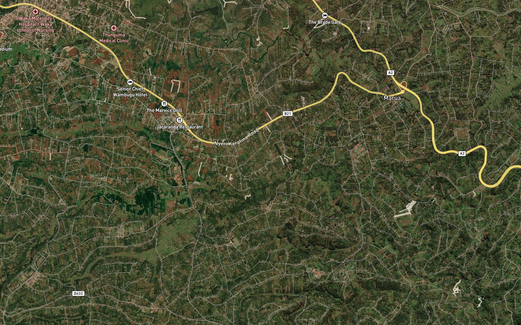 Satellite map of the Gachima