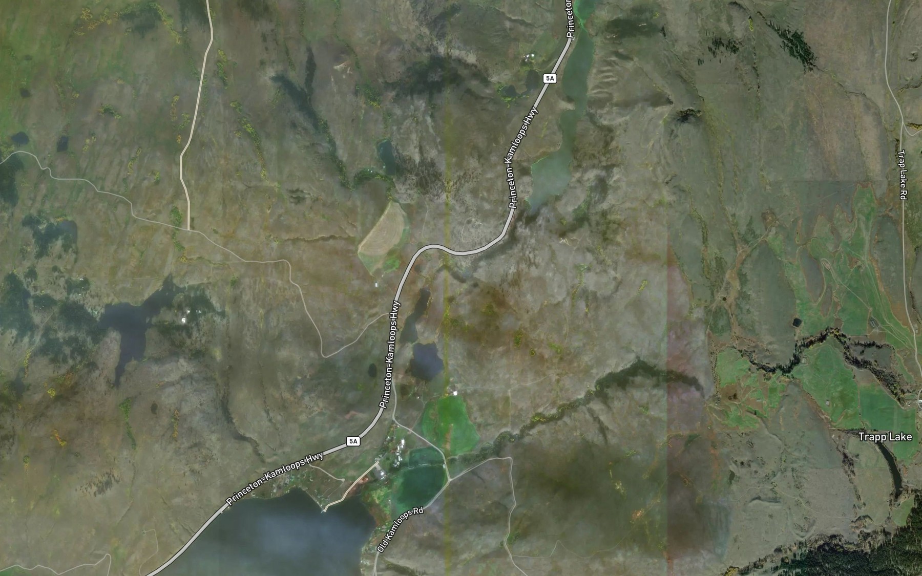 Satellite map of the Droppingwater Creek