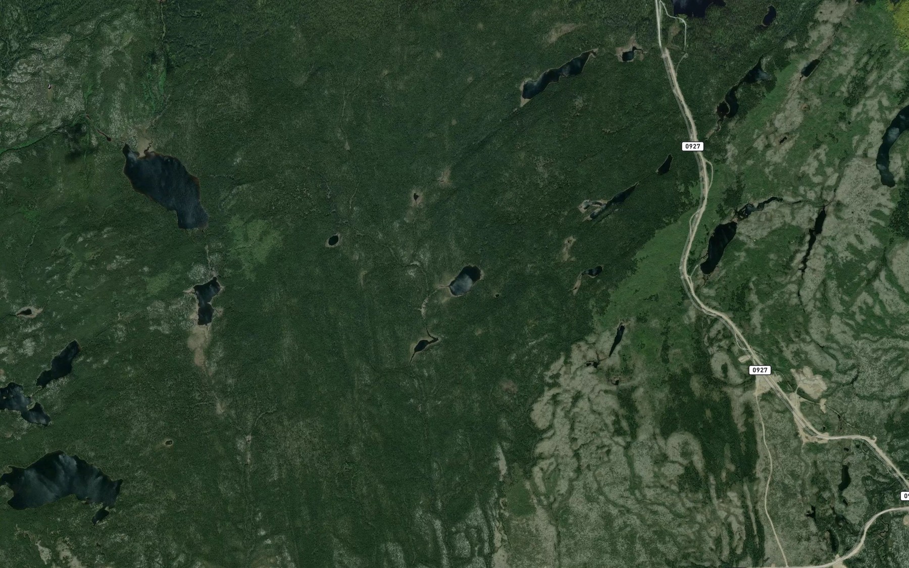 Satellite map of the Lac Larouche