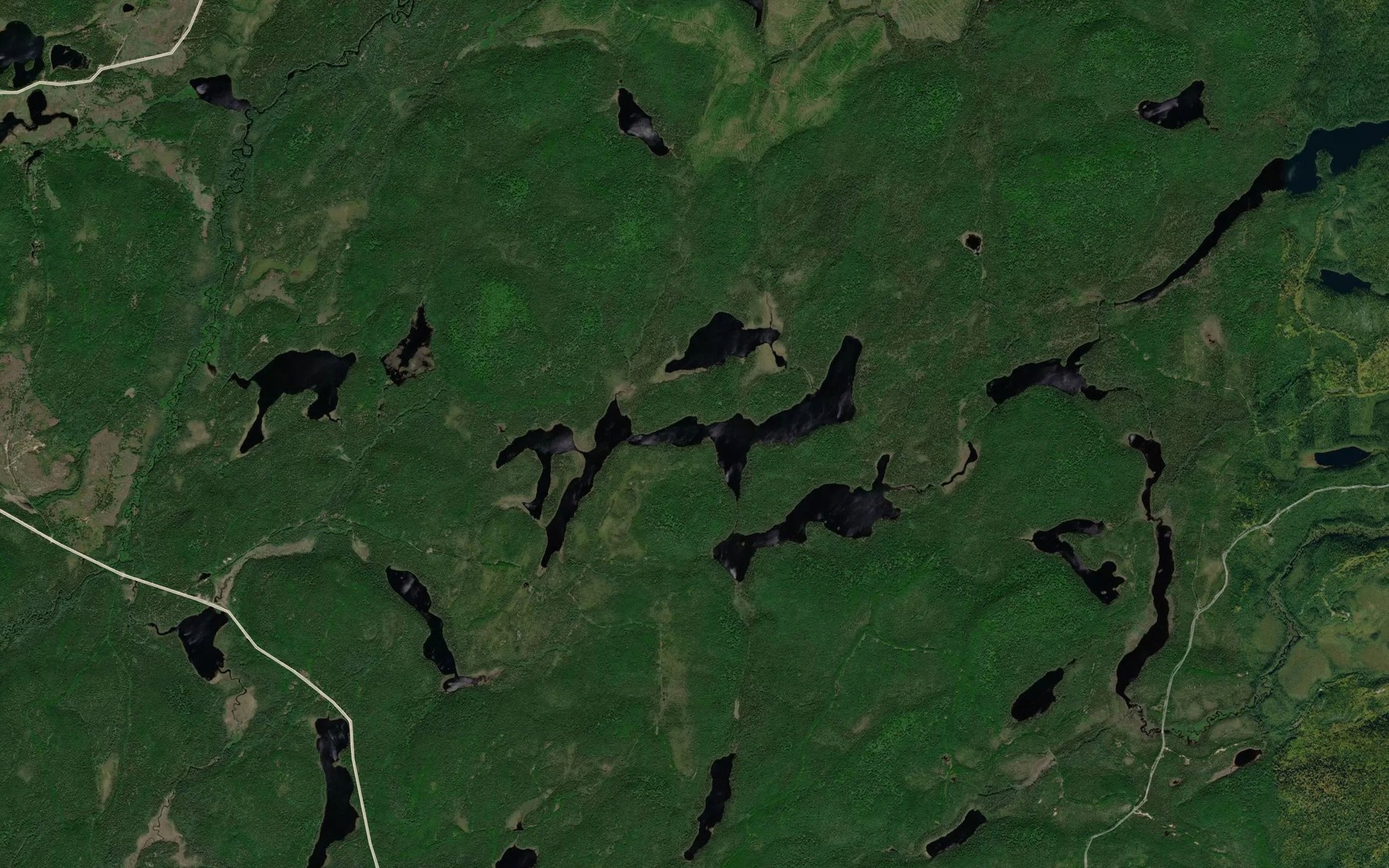 Satellite map of the Lac Kakigakweyak
