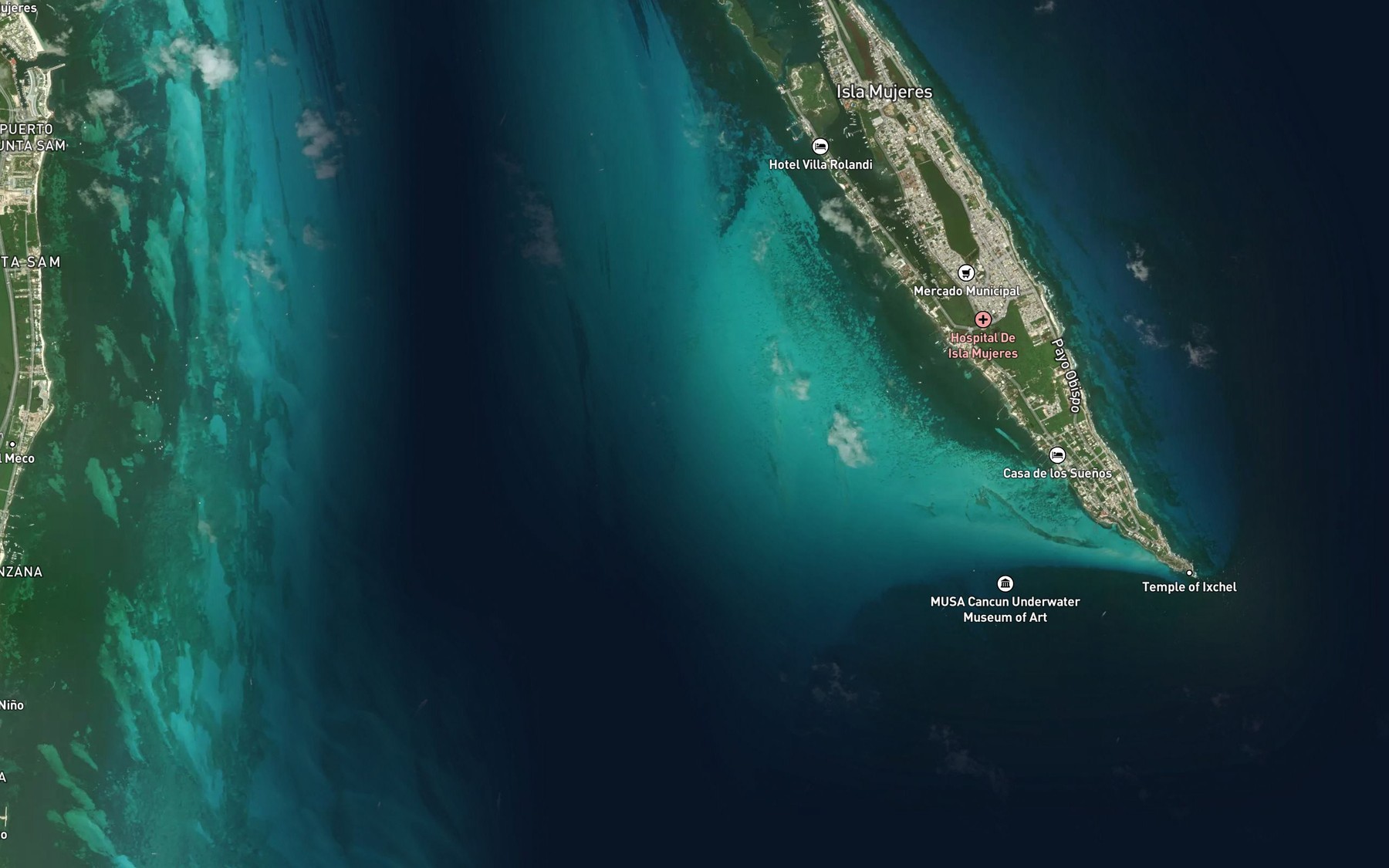 Satellite map of the Bajo Pepito