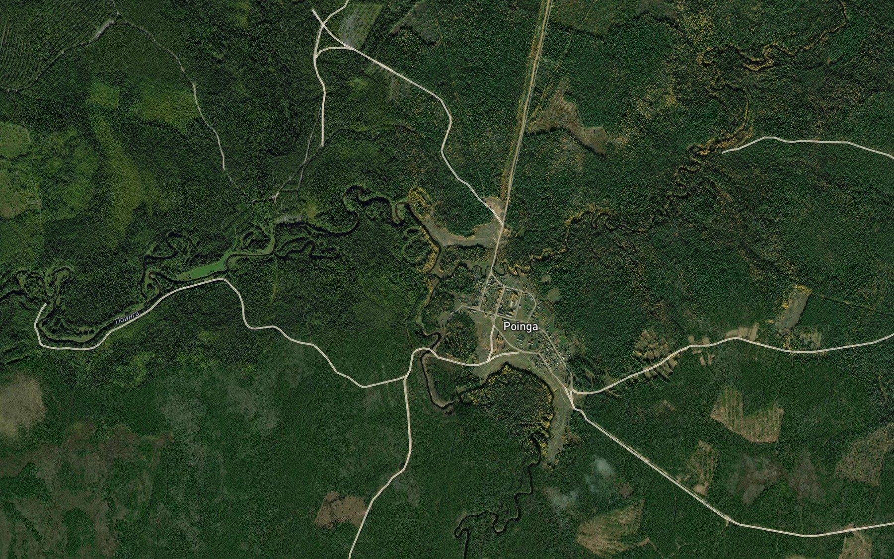 Satellite map of the Vazh"yu
