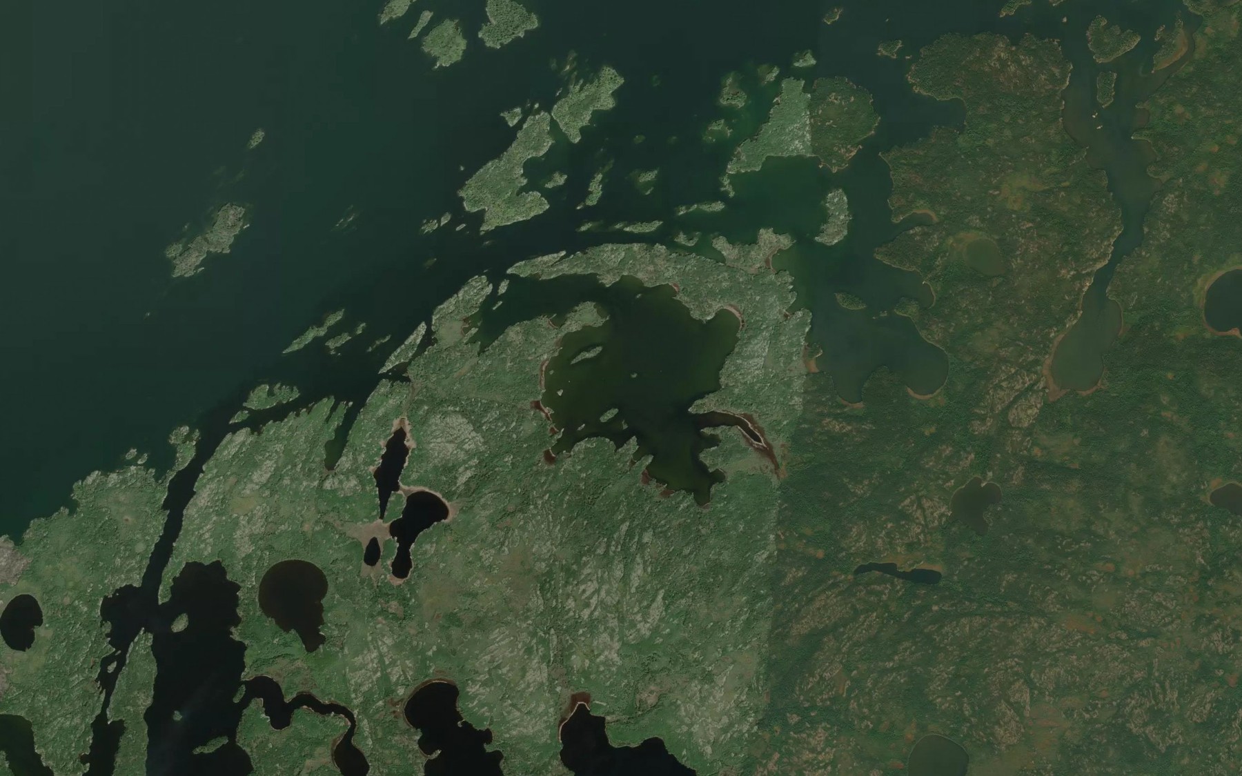Satellite map of the Talbot Bay