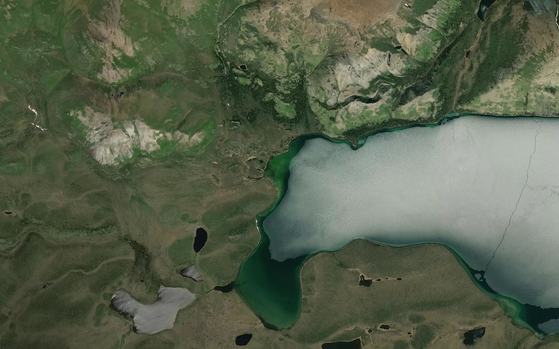 Satellite map of the Young Creek