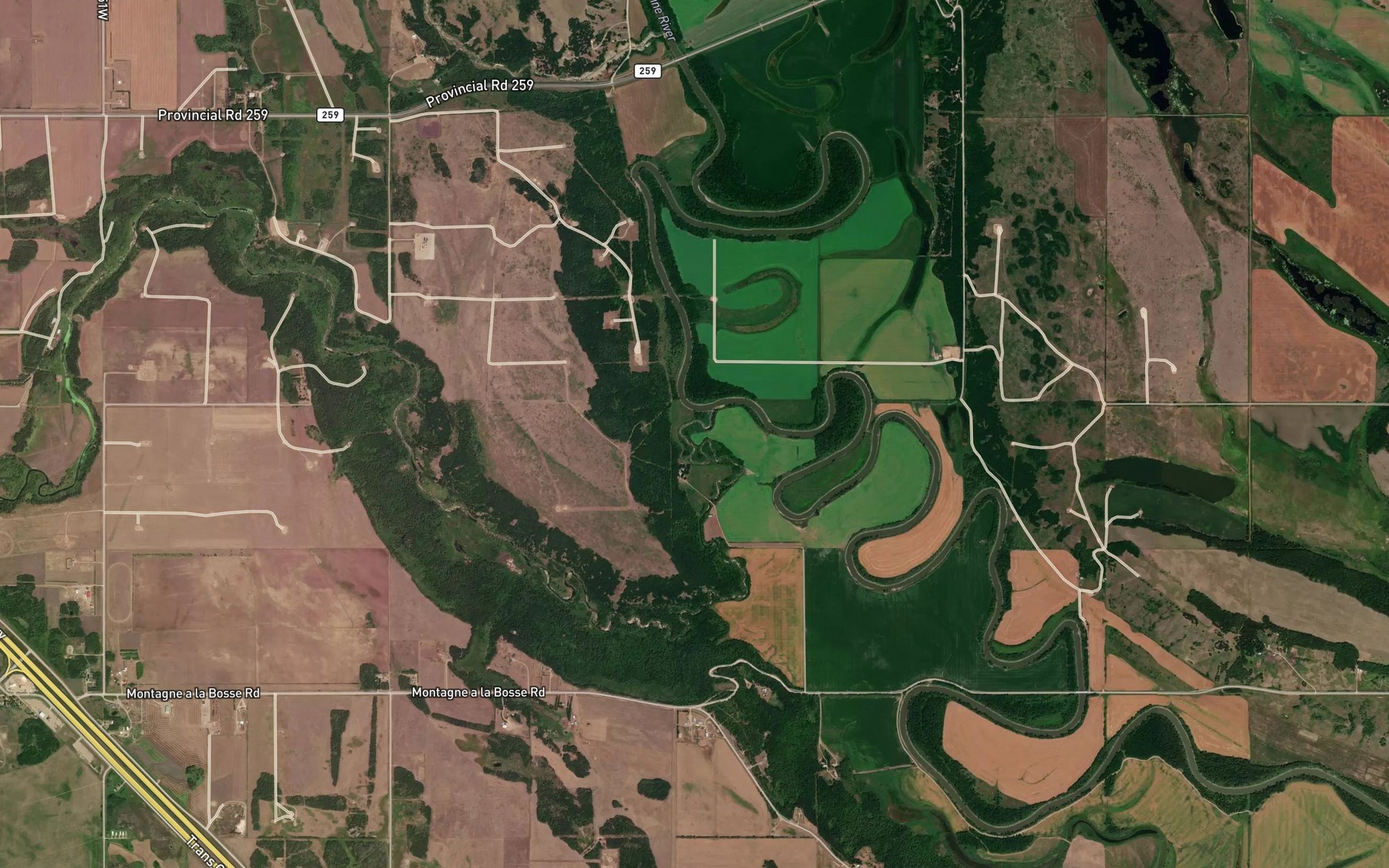 Satellite map of the Gopher Creek