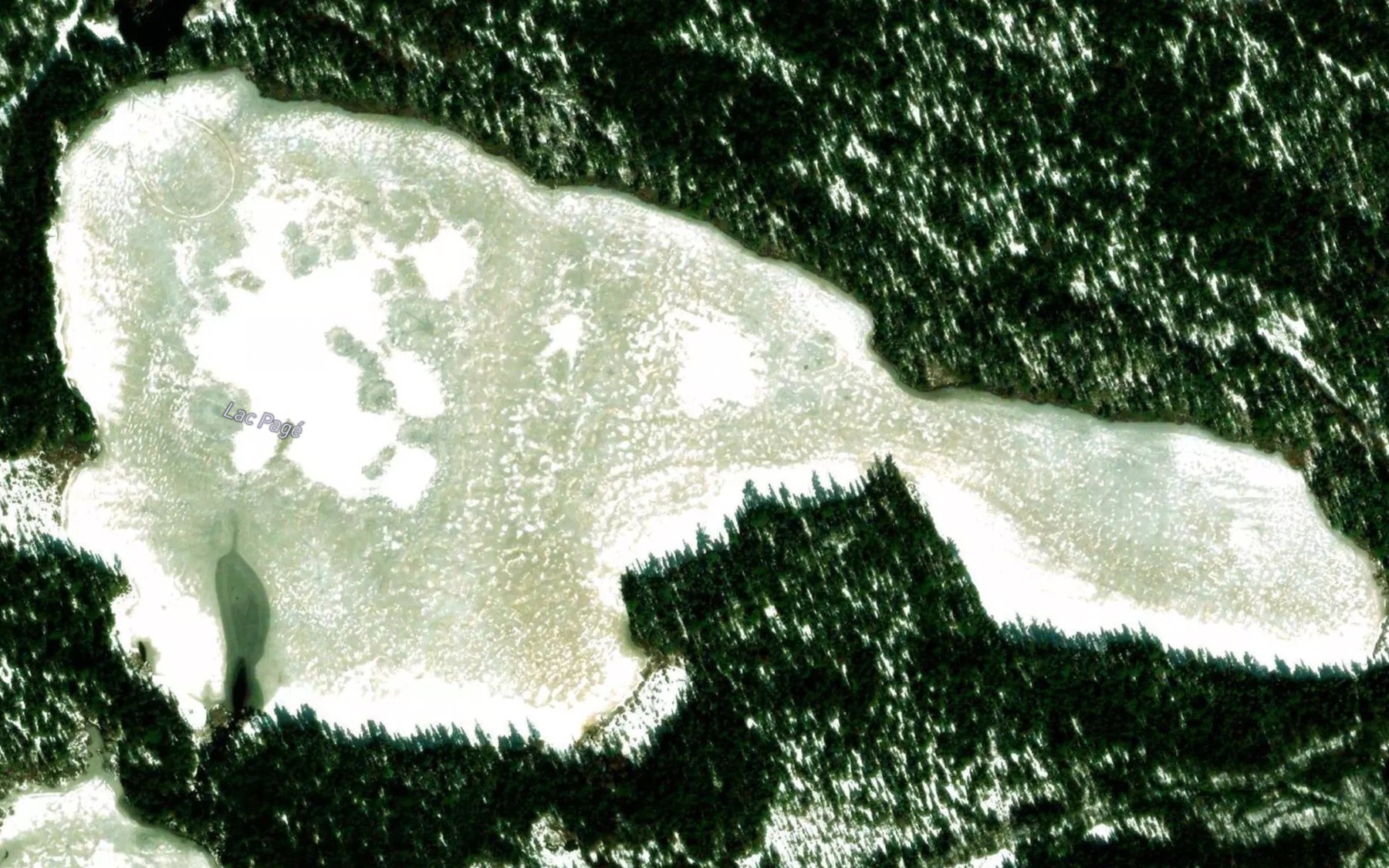 Satellite map of the Lac Page