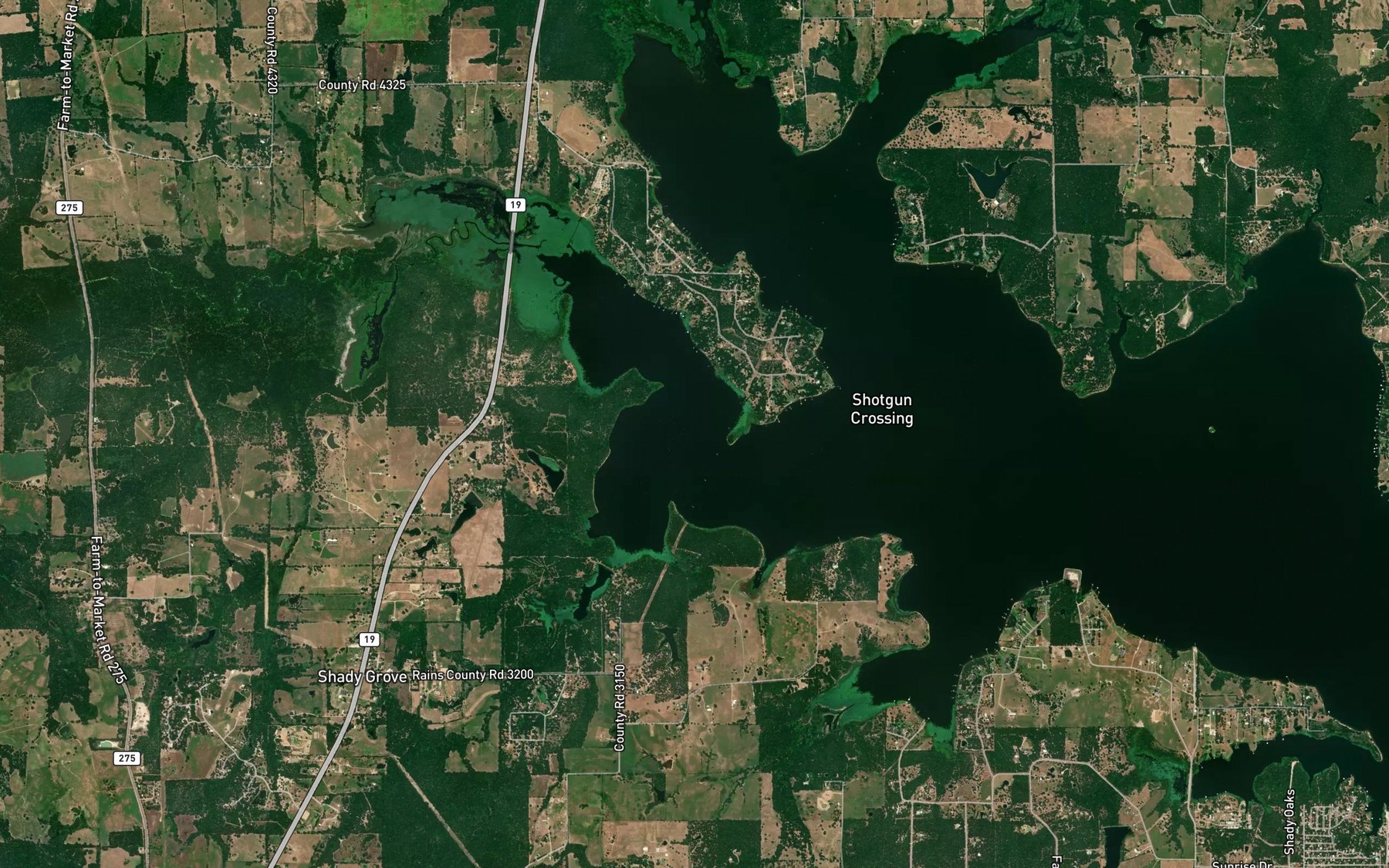 Satellite map of the Spot 1