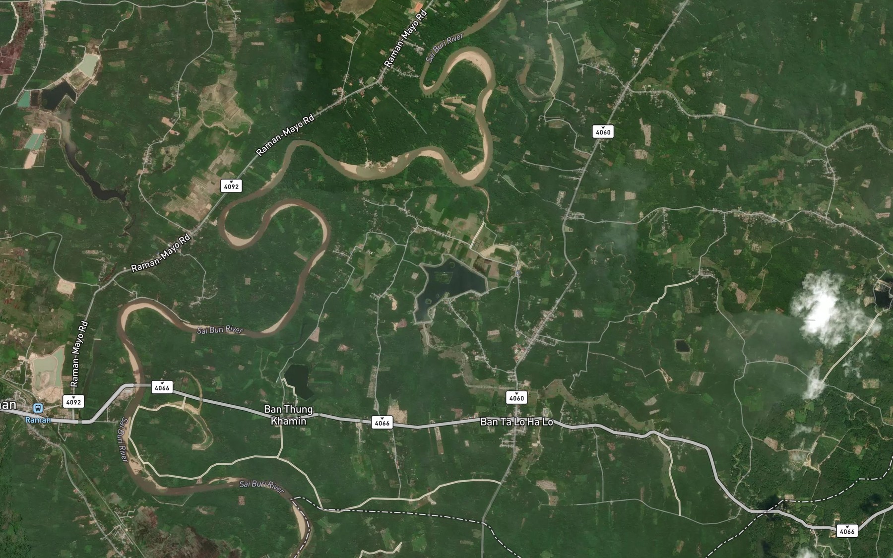 Satellite map of the Bueng Ka La Wa