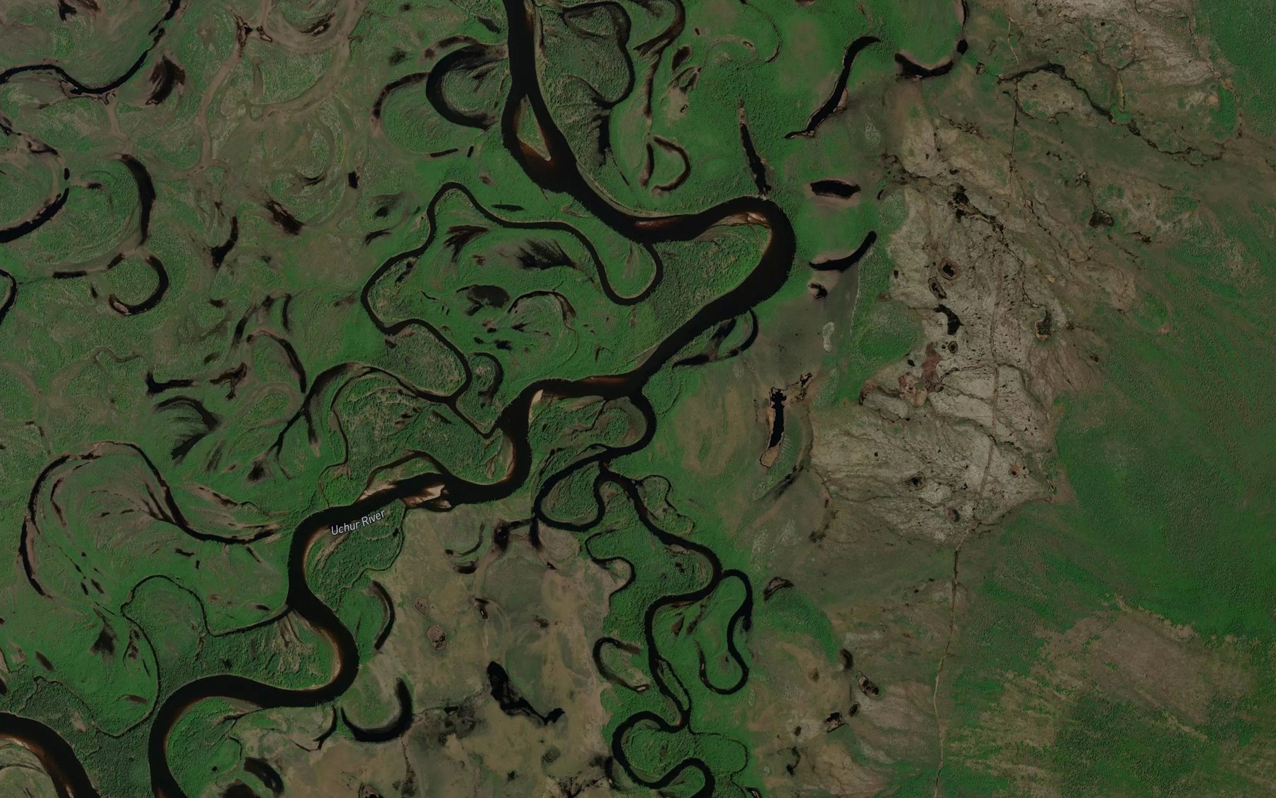Satellite map of the Ulkan