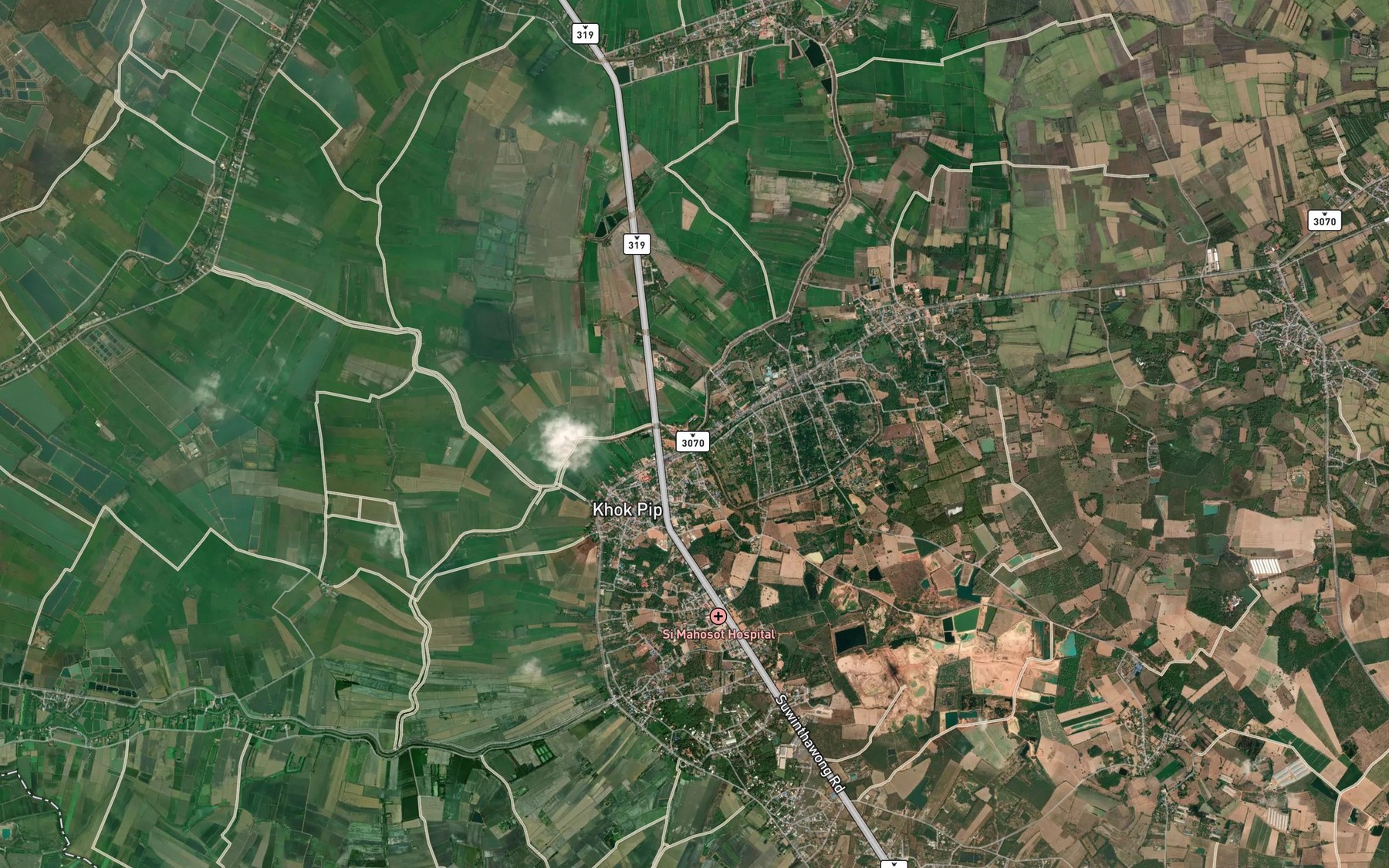 Satellite map of the Khlong Lam Phakchi