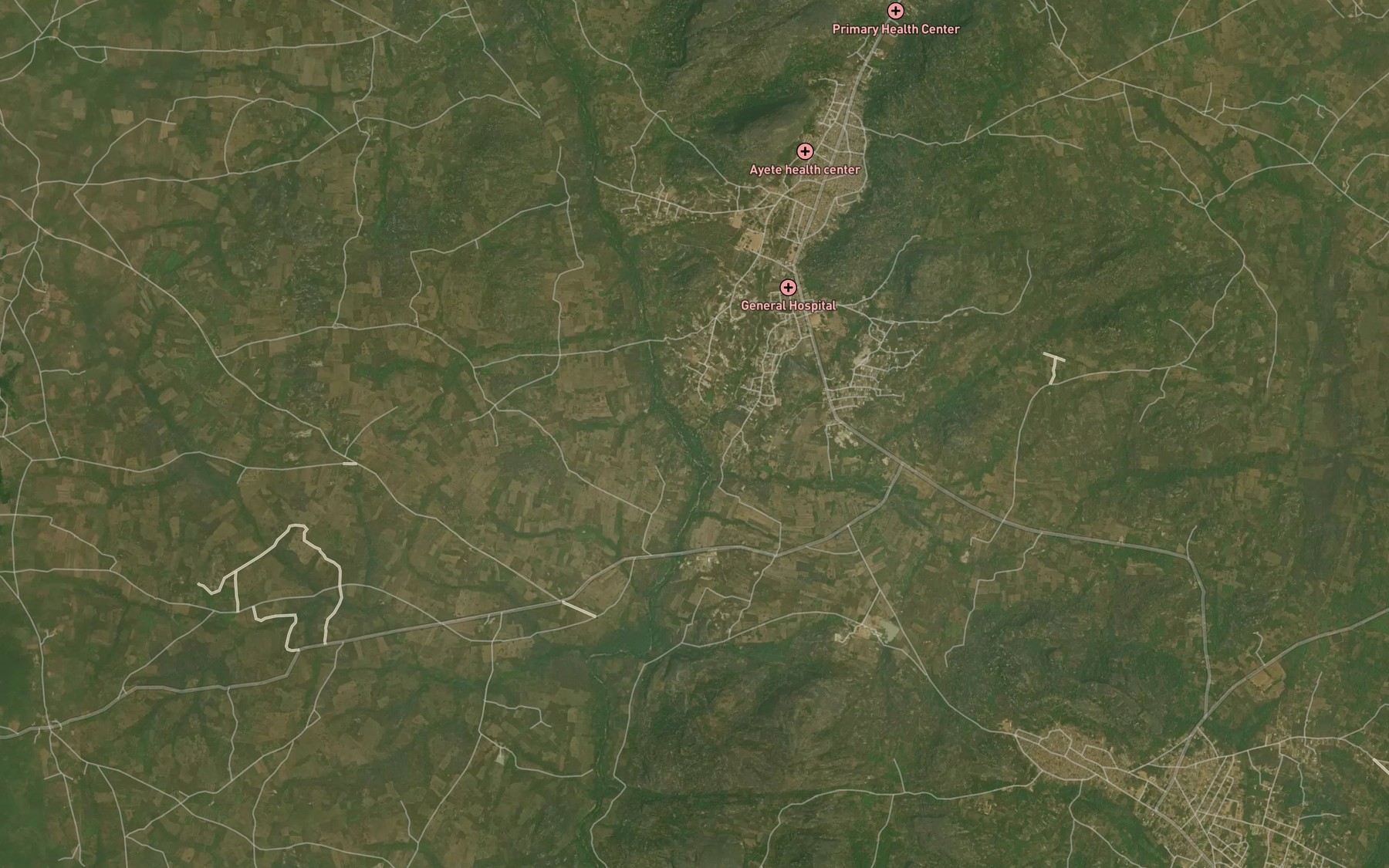 Satellite map of the RiverOwowo