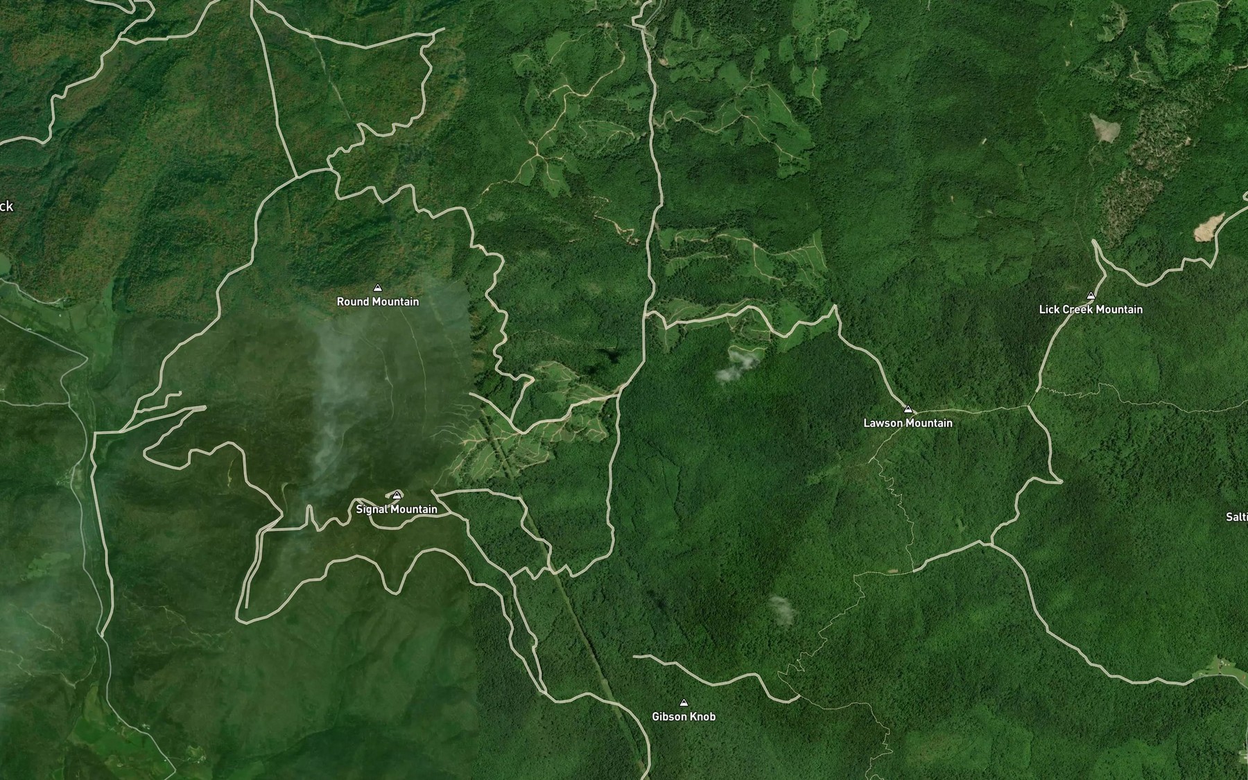 Satellite map of the York Branch