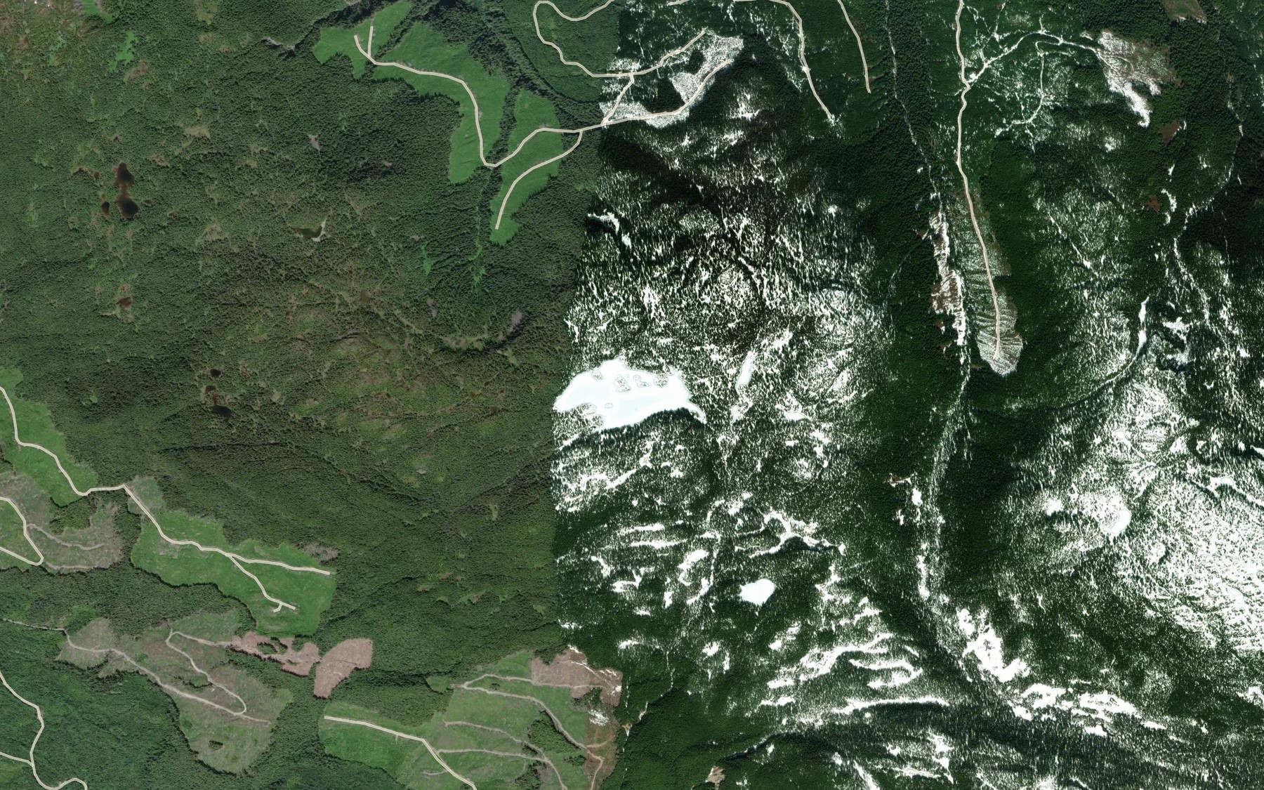 Satellite map of the Simila Lake
